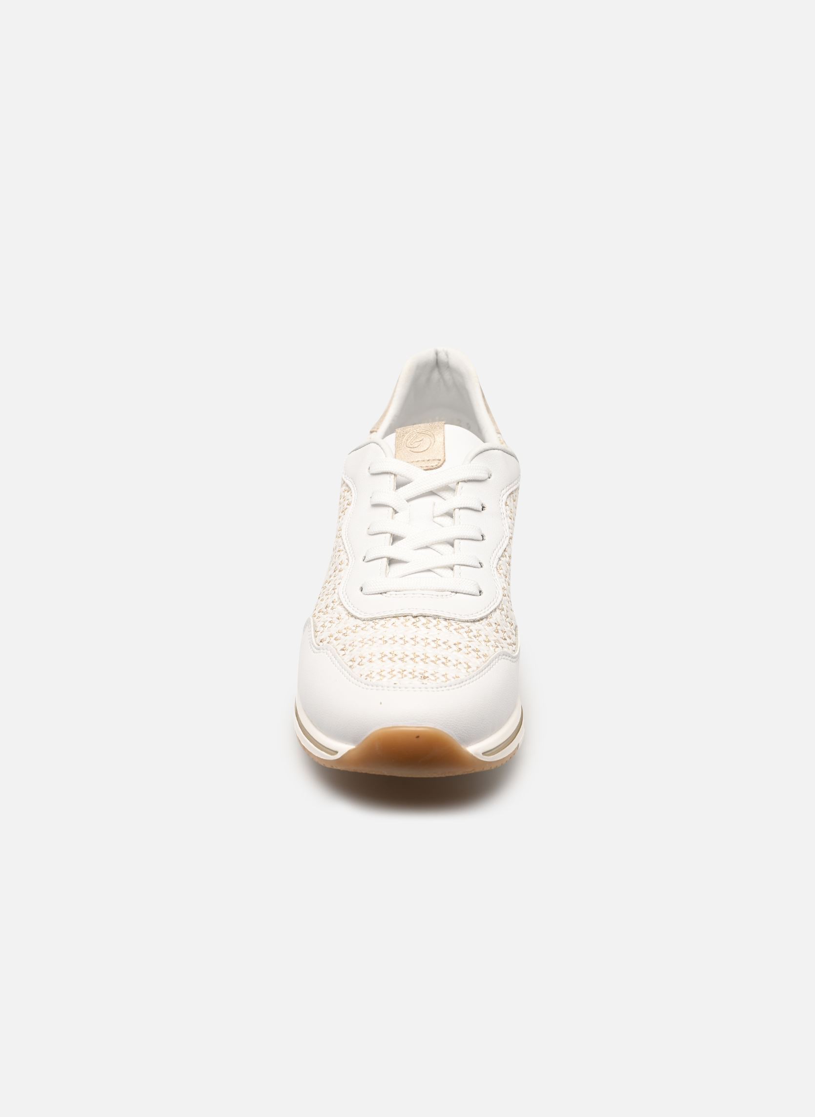 Lage sneakers R6717 dames wit Remonte Lage sneakers R6717 dames wit WEISS/WEISS-GOLD/MUSCHEL