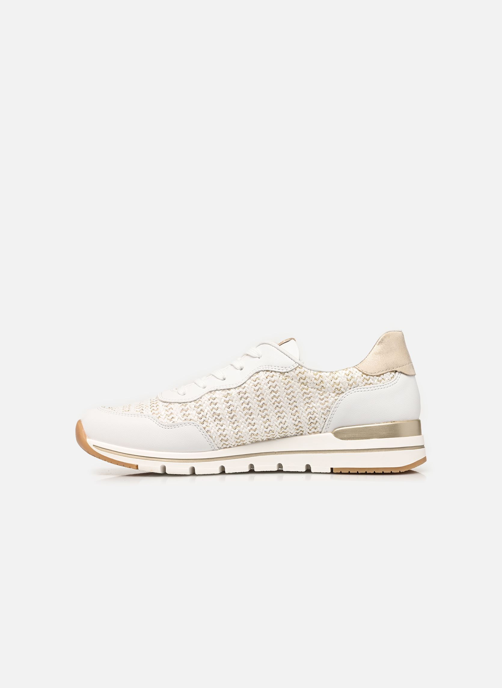 Lage sneakers R6717 dames wit Remonte Lage sneakers R6717 dames wit WEISS/WEISS-GOLD/MUSCHEL