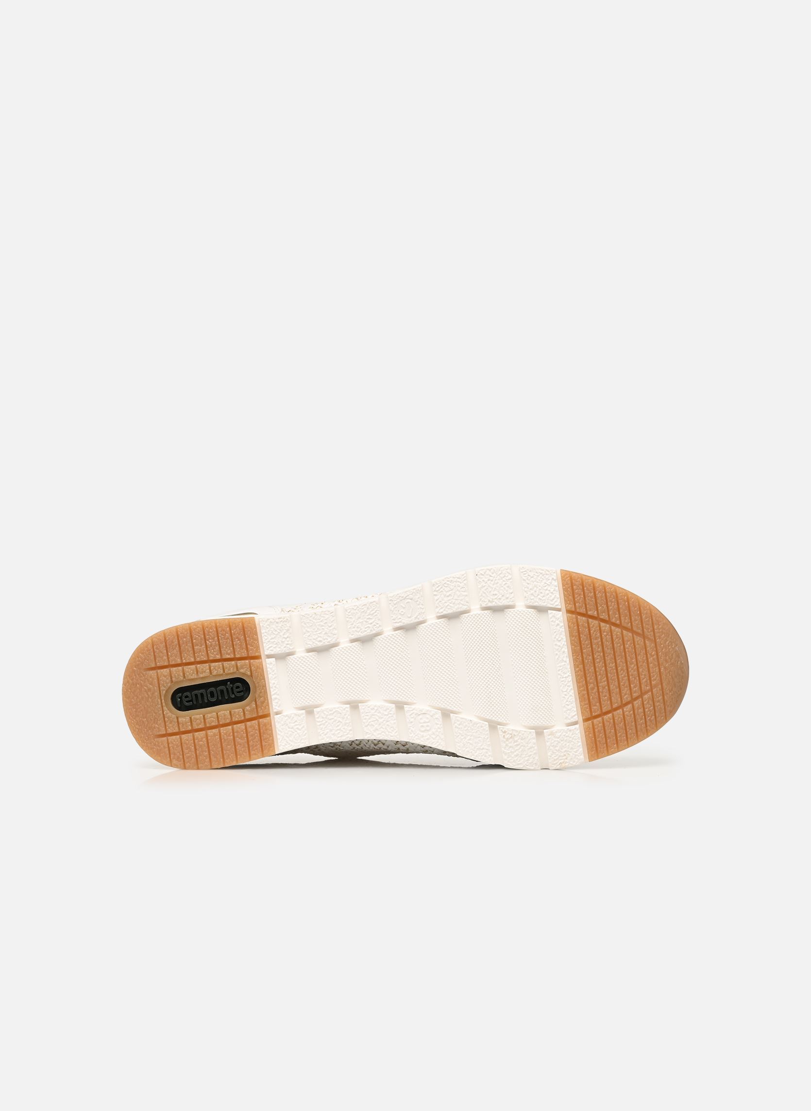 Lage sneakers R6717 dames wit Remonte Lage sneakers R6717 dames wit WEISS/WEISS-GOLD/MUSCHEL