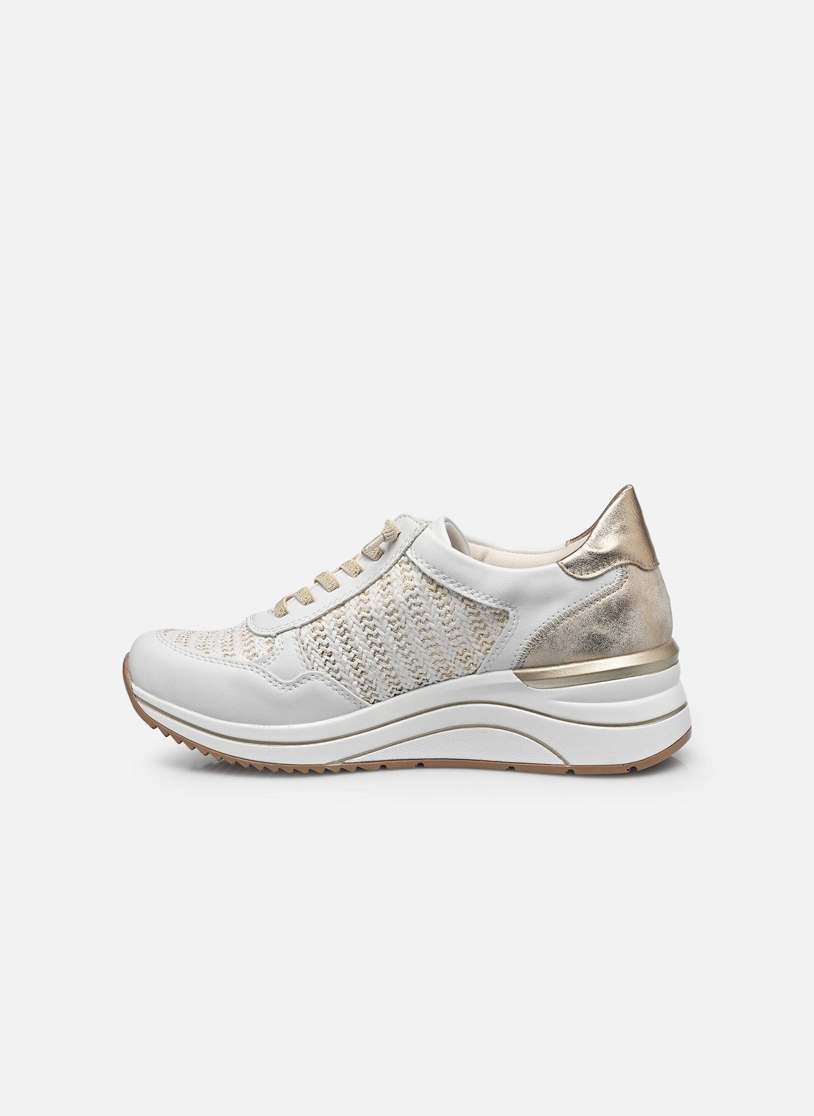 Sleehak sneakers D0T20 dames wit Remonte Sleehak sneakers D0T20 dames wit WEISS/WEISS-GOLD/MUSCHEL/LIGHT