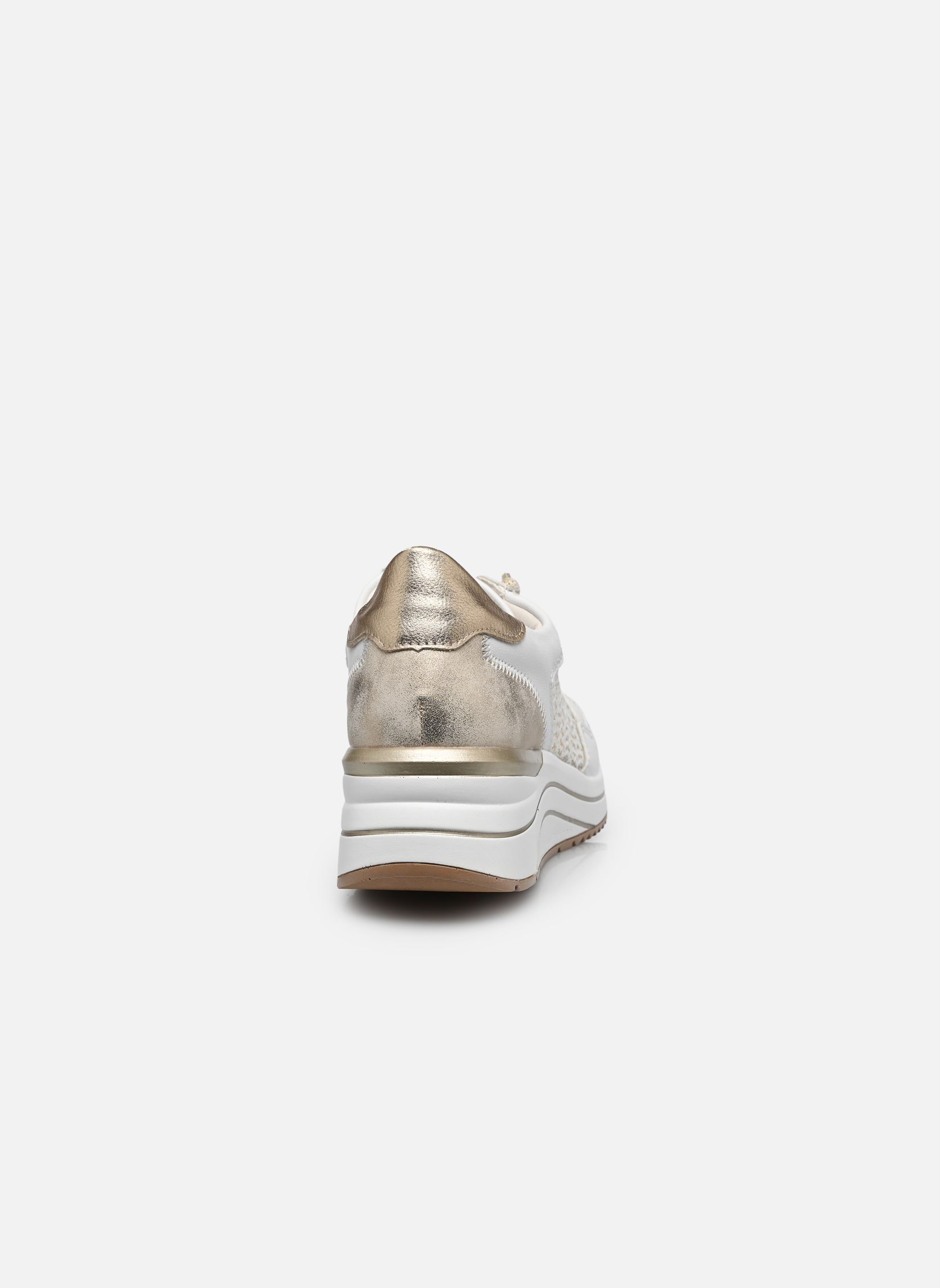Sleehak sneakers D0T20 dames wit Remonte Sleehak sneakers D0T20 dames wit WEISS/WEISS-GOLD/MUSCHEL/LIGHT