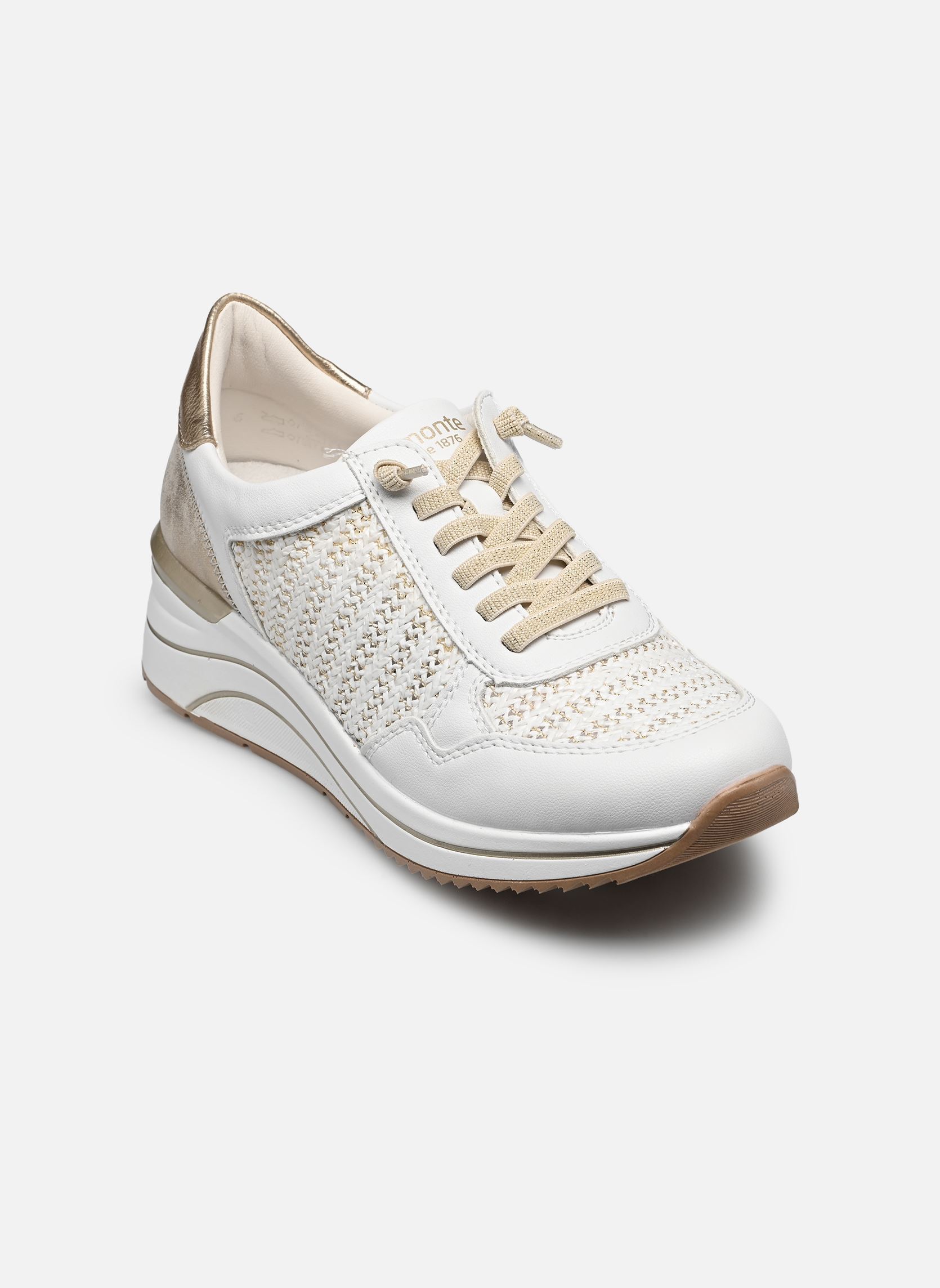 Sleehak sneakers D0T20 dames wit Remonte Sleehak sneakers D0T20 dames wit WEISS/WEISS-GOLD/MUSCHEL/LIGHT