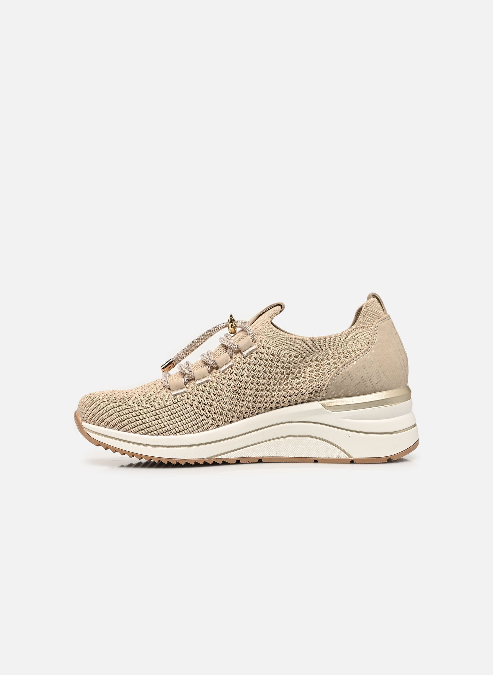 Sleehak sneakers D0T18 dames beige Remonte Sleehak sneakers D0T18 dames beige PEBBLE-GLAM/GINGER/ALLOY
