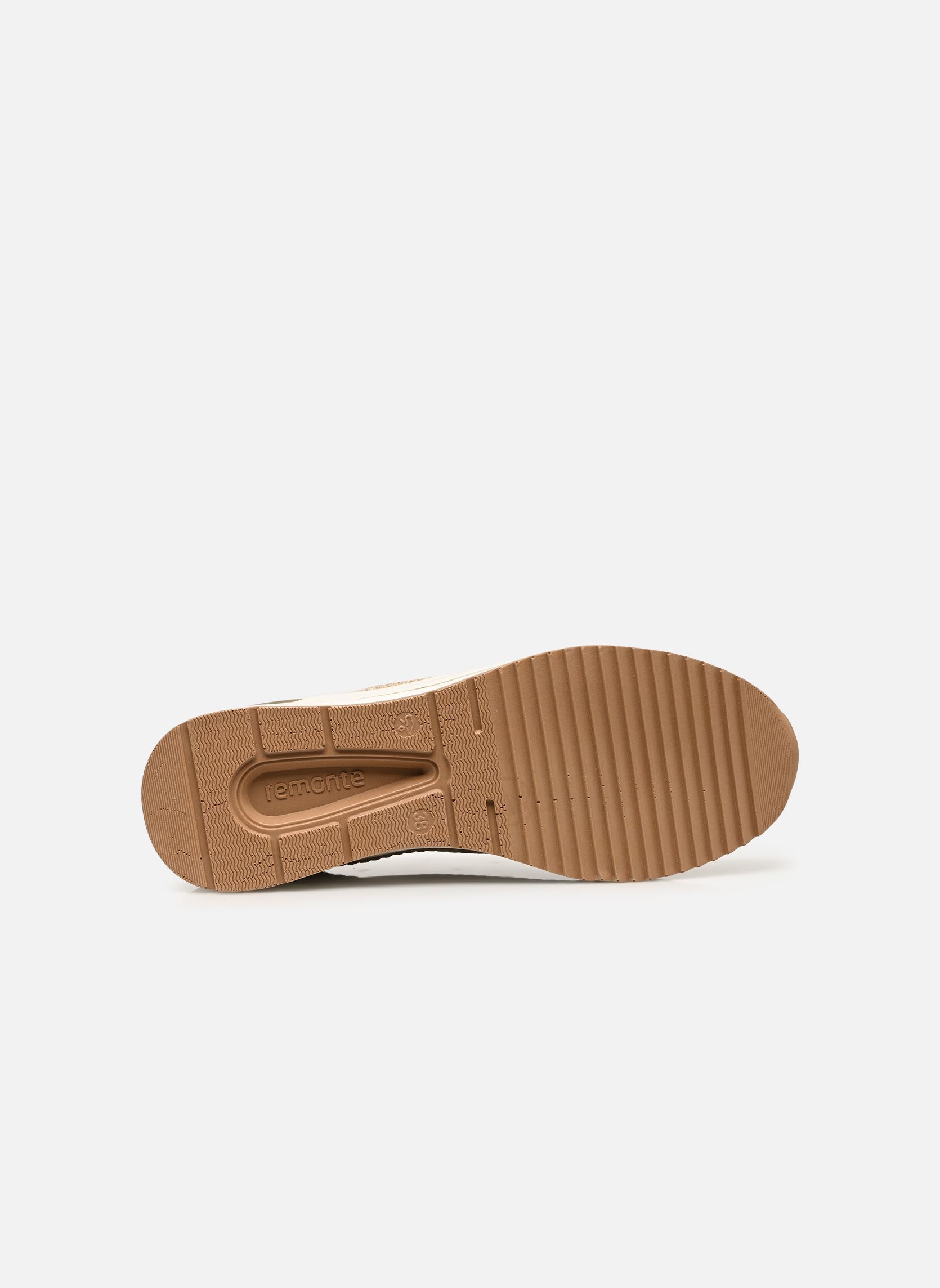 Sleehak sneakers D0T18 dames beige Remonte Sleehak sneakers D0T18 dames beige PEBBLE-GLAM/GINGER/ALLOY