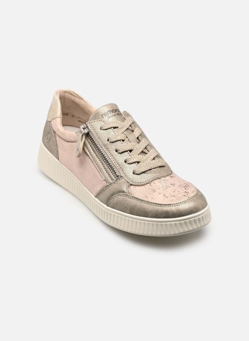Remonte Lage sneakers D2E05 dames goud en brons