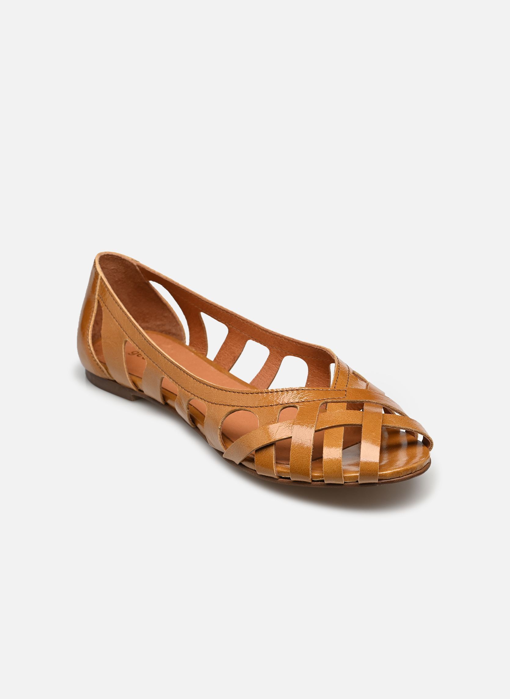 Klassieke ballerina's Catrie dames bruin Georgia Rose Klassieke ballerina's Catrie dames bruin COGNAC