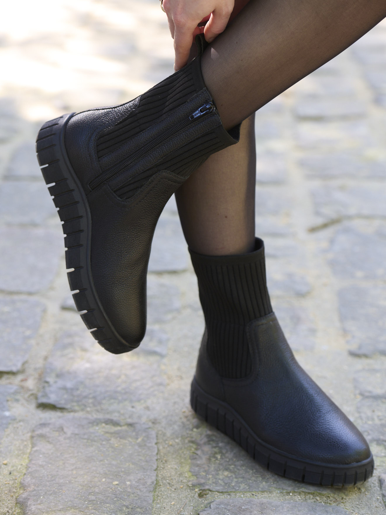 Bottines basses BOOTS femme noir Pediconfort Bottines basses BOOTS femme noir Noir