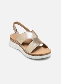 Sandales compensées et plateformes Ramille femme or et bronze