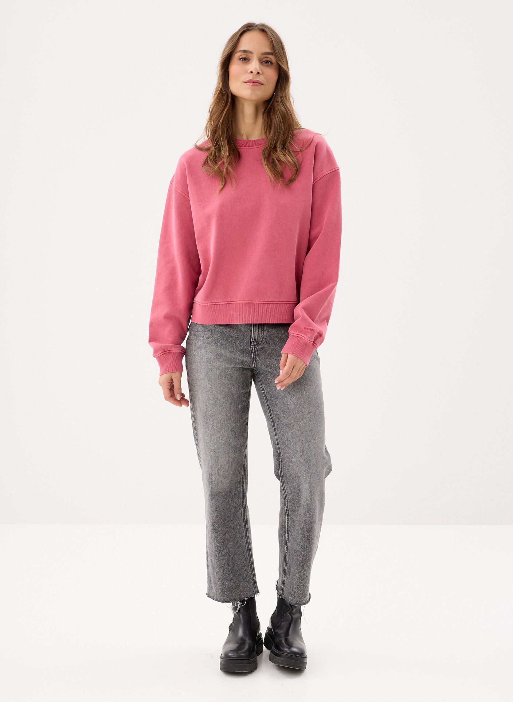Sweater Savan sweat 15697 dames rood Samsoe Samsoe Sweater Savan sweat 15697 dames rood Earth Red Pigment