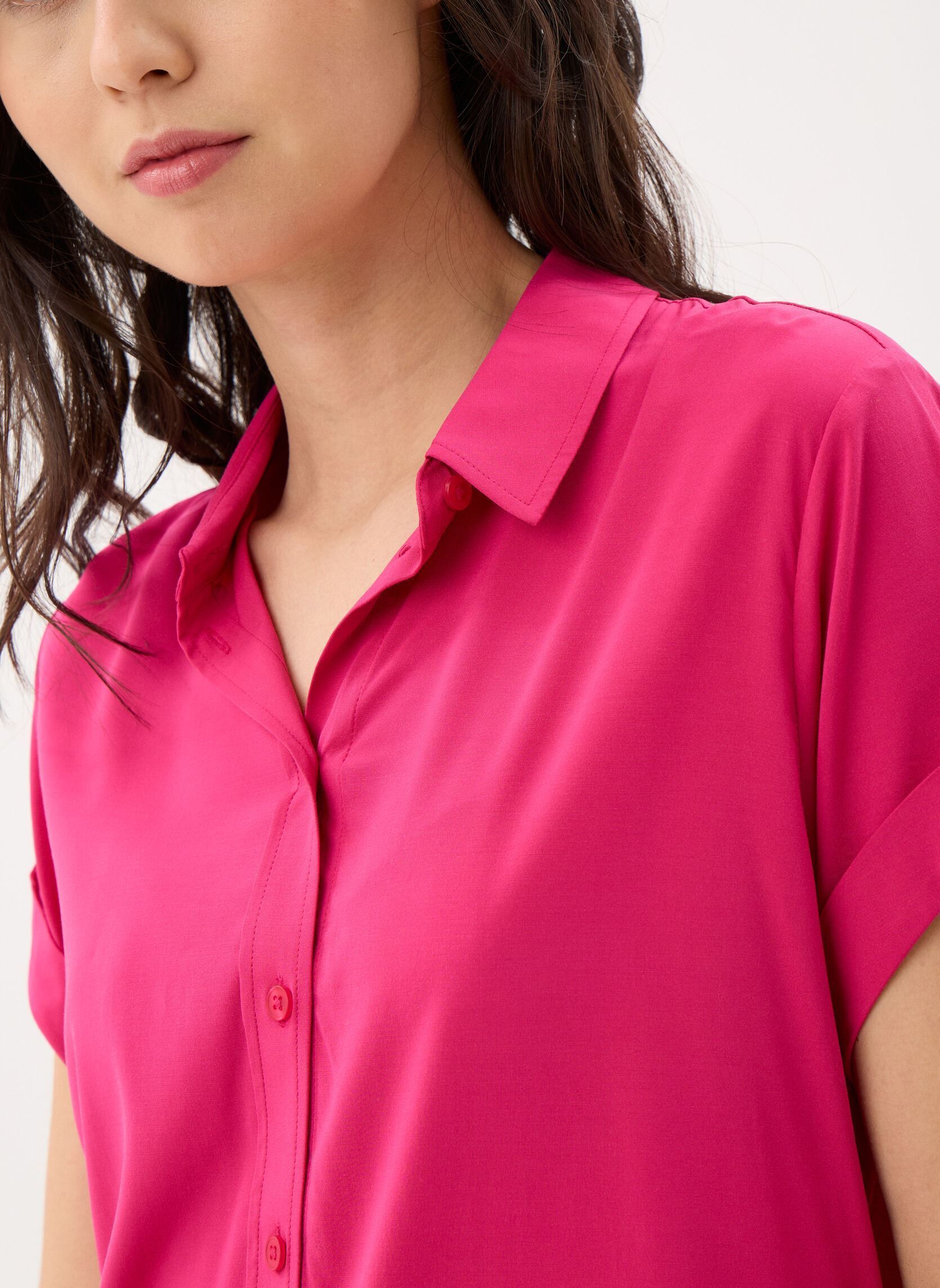 Chemises manches courtes Majan ss shirt 9942 femme rose Samsoe Samsoe Chemises manches courtes Majan ss shirt 9942 femme rose Cherries Jubilee