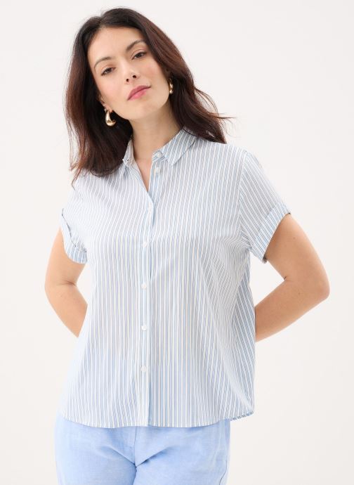 Samsoe Samsoe Korte mouw overhemden Majan ss shirt 9942 dames blauw