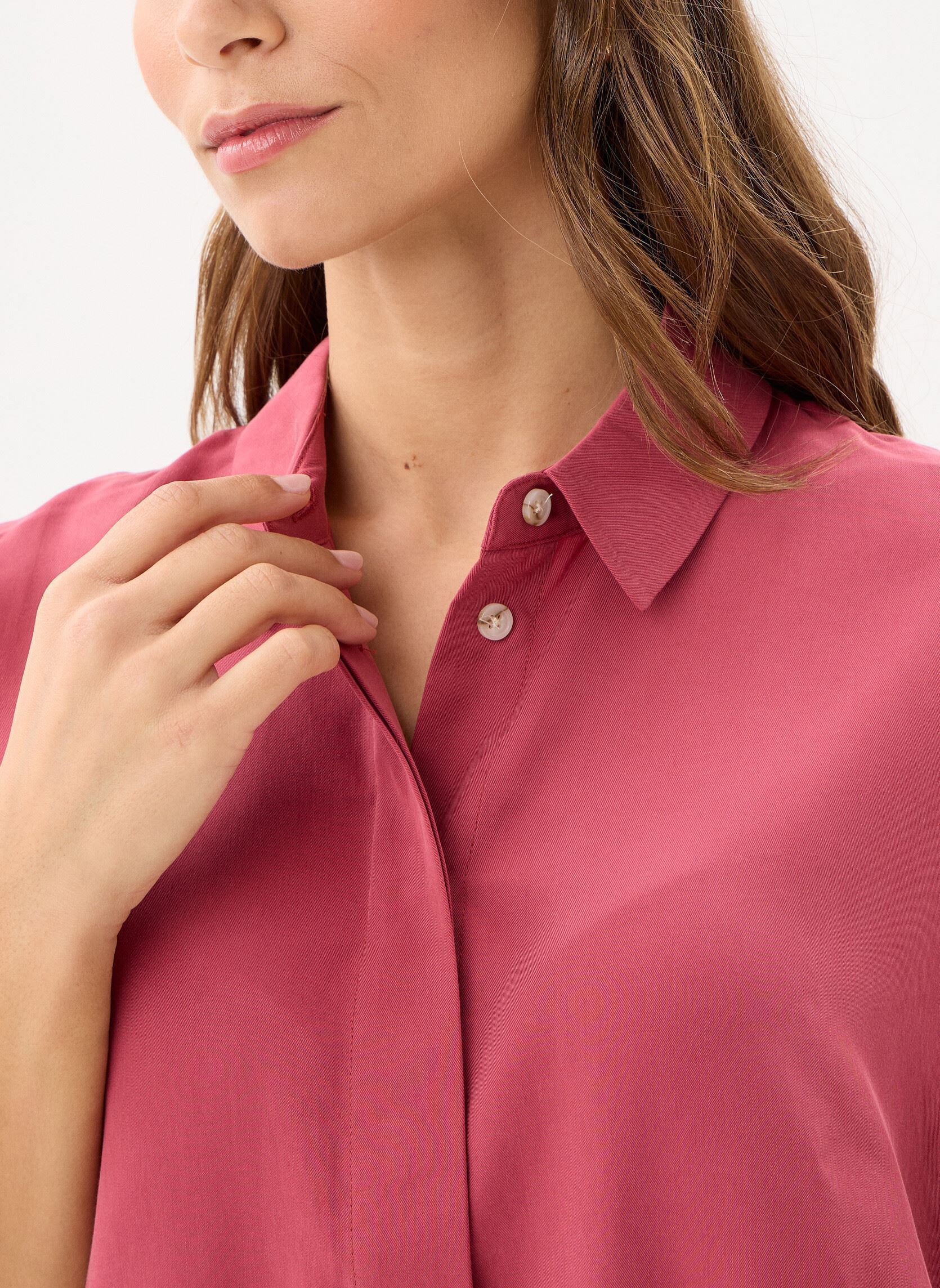 Chemises manches courtes Mina ss shirt 14028 femme rouge Samsoe Samsoe Chemises manches courtes Mina ss shirt 14028 femme rouge Earth Red