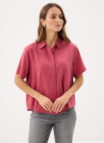 Chemises manches courtes Mina ss shirt 14028 femme rouge Samsoe Samsoe Chemises manches courtes Mina ss shirt 14028 femme rouge Earth Red