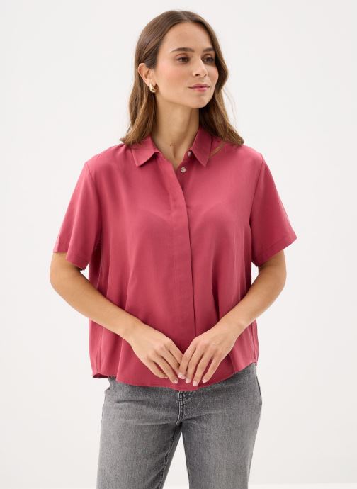 Samsoe Samsoe Korte mouw overhemden Mina ss shirt 14028 dames rood