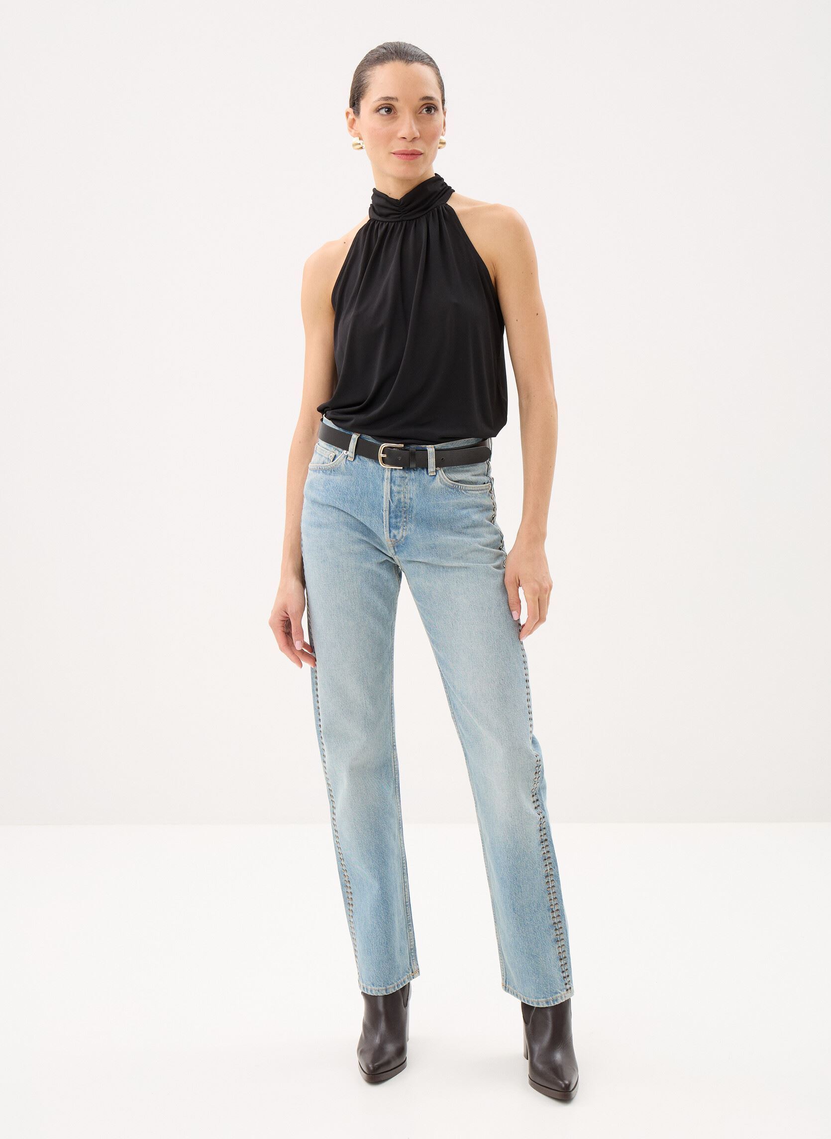Jeans large Sasusan jeans 15769 femme bleu Samsoe Samsoe Jeans large Sasusan jeans 15769 femme bleu River