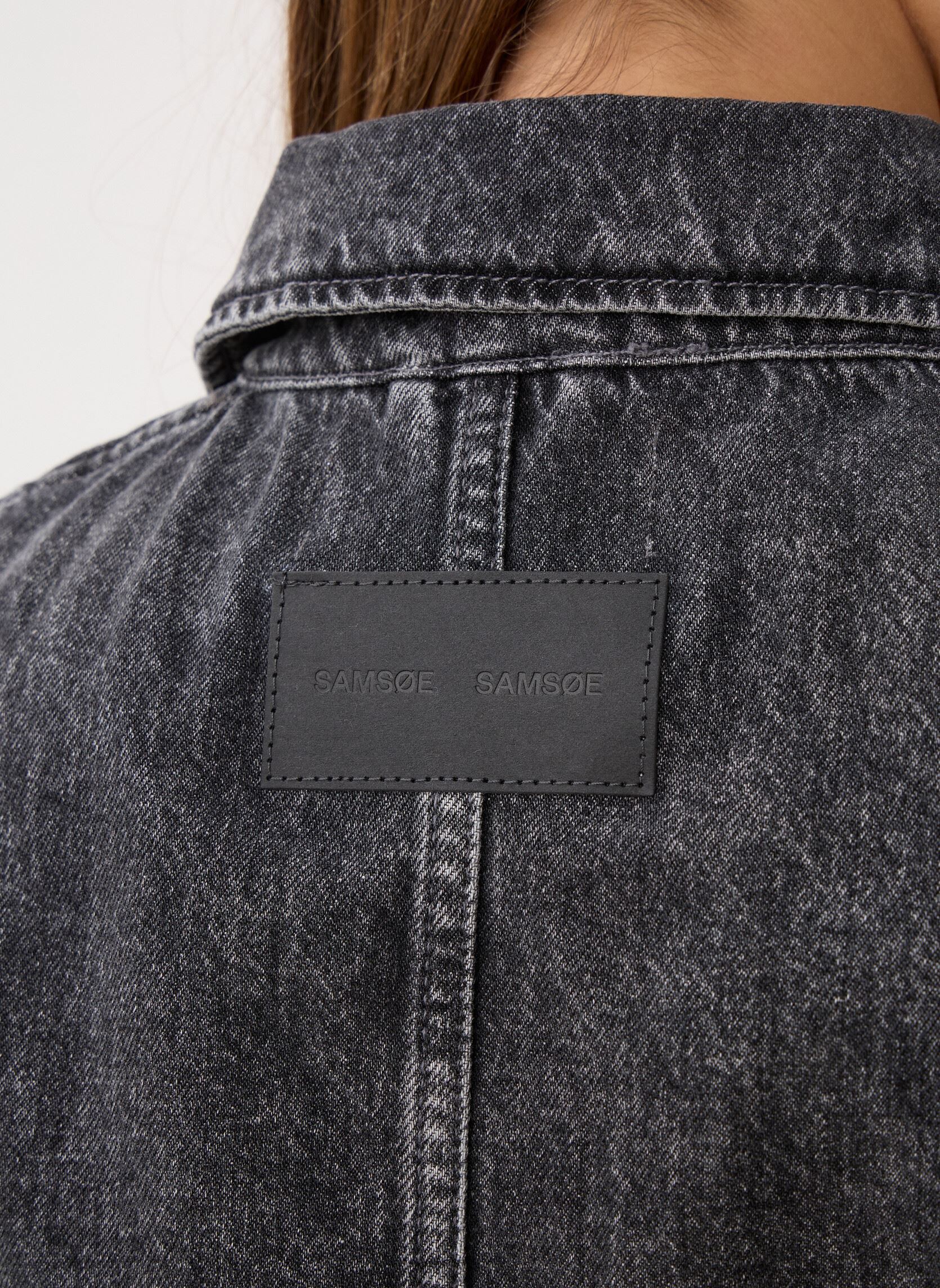 Jeansjacken Sanarinna zip jacket 15590 damen grau Samsoe Samsoe Jeansjacken Sanarinna zip jacket 15590 damen grau Grey Cloud