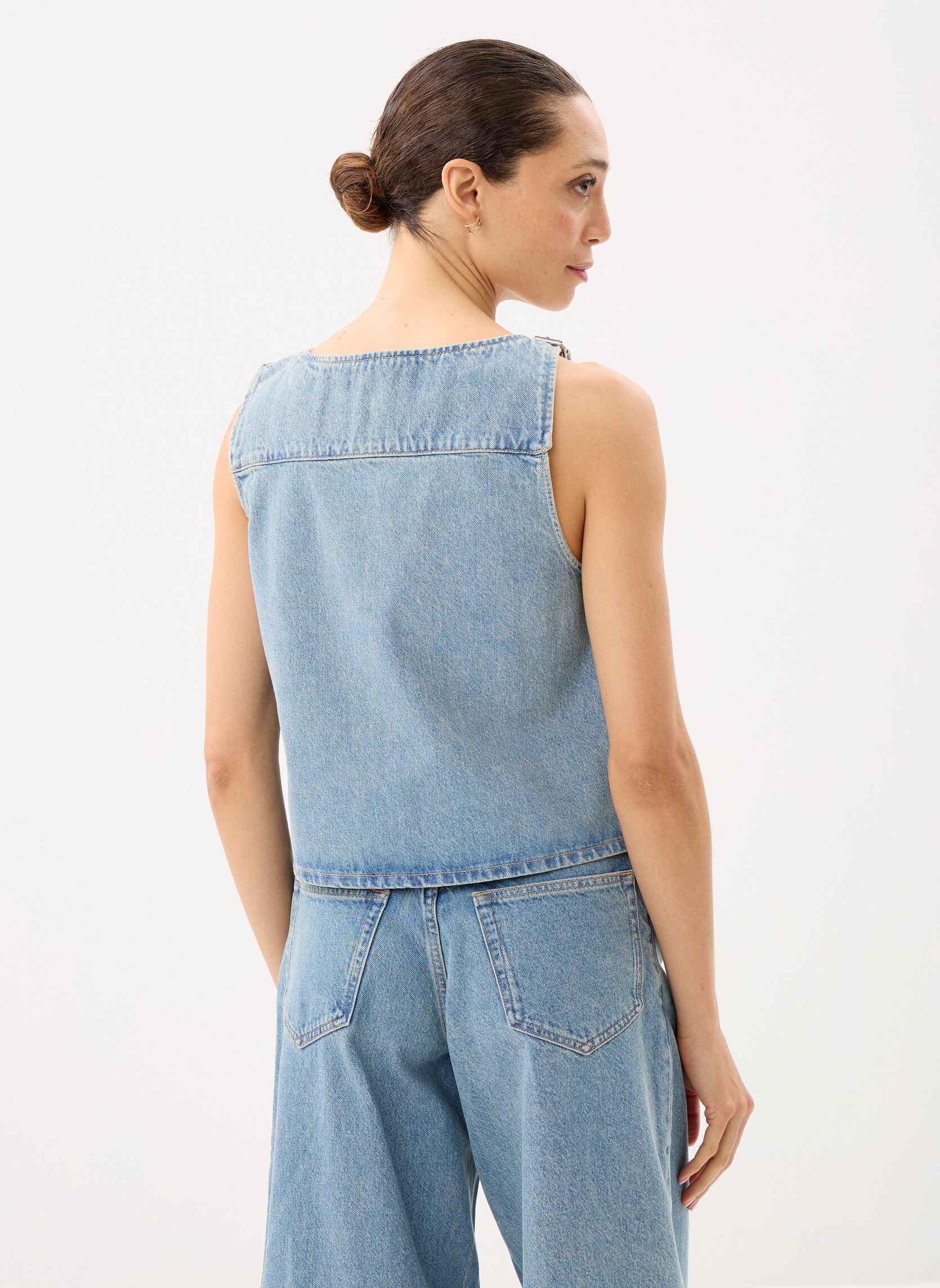 Tops Samolly top 15769 femme bleu Samsoe Samsoe Tops Samolly top 15769 femme bleu River