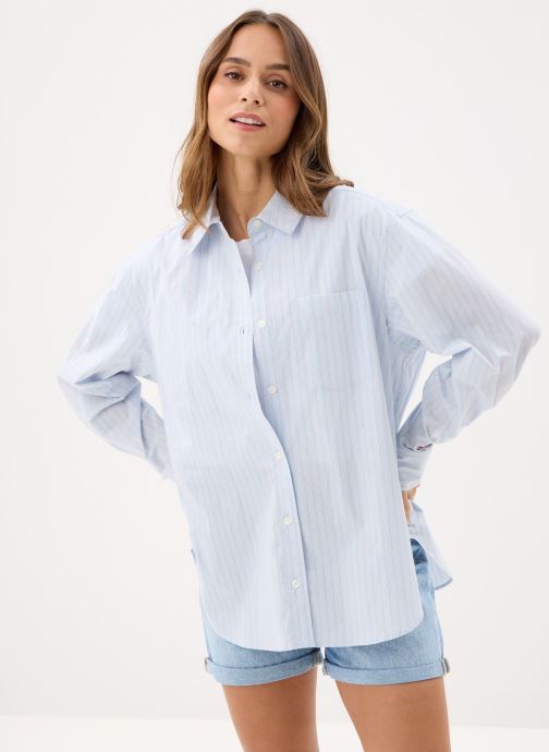 Samsoe Samsoe Lange mouw overhemden Salova pocket shirt 15756 dames blauw