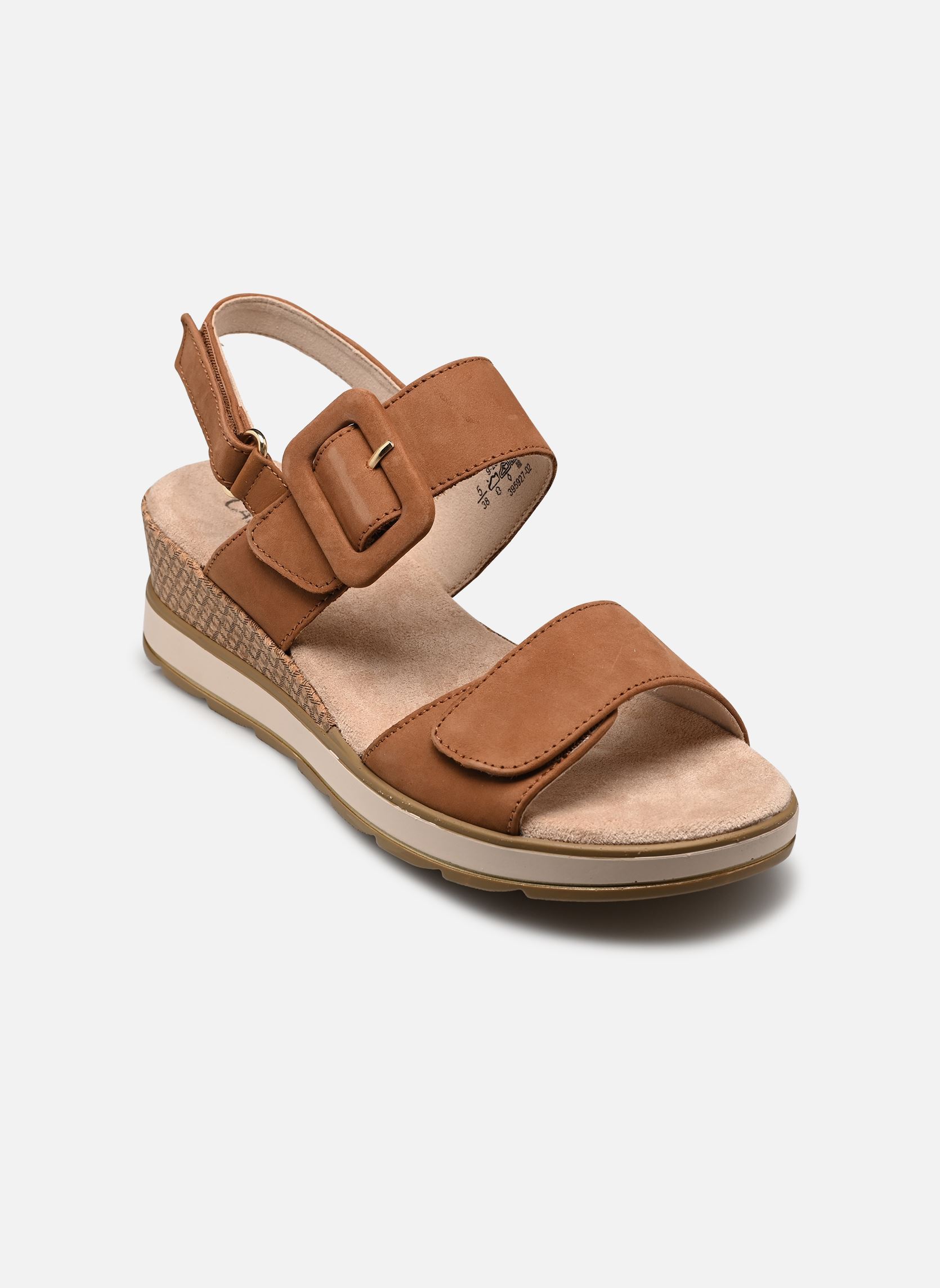 Keil- und Plateausandalen 9-28753-42 damen braun Caprice Keil- und Plateausandalen 9-28753-42 damen braun COGNAC NUBUC