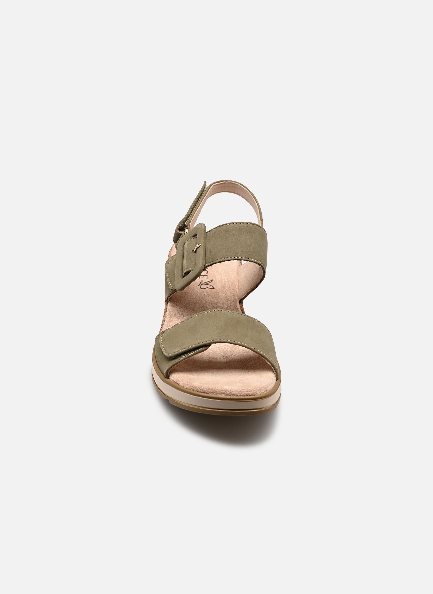 Sandales compensées et plateformes 9-28753-42 femme vert Caprice Sandales compensées et plateformes 9-28753-42 femme vert OLIVE NUBUC