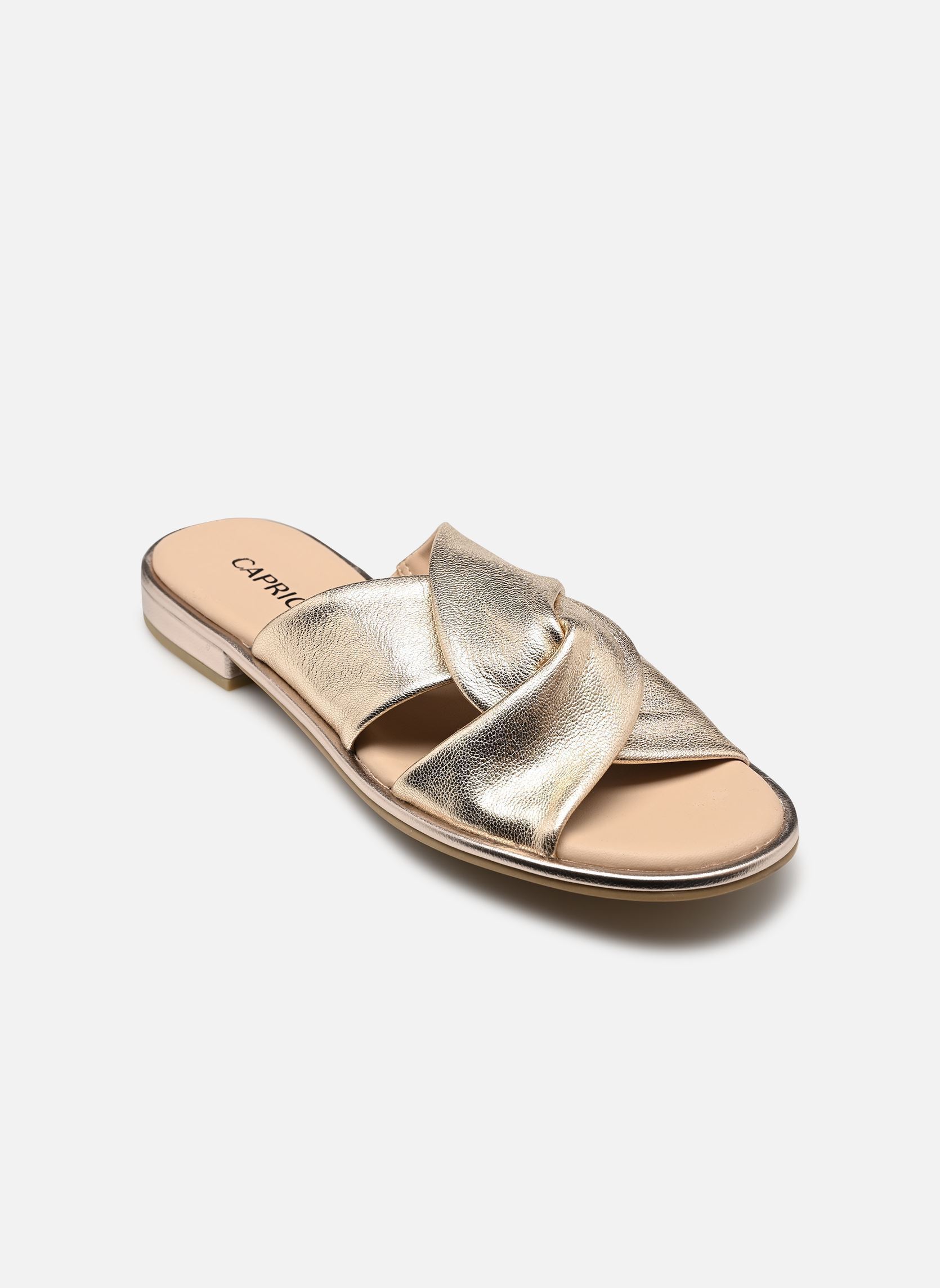 Pantoletten und Clogs 9-27100-42 damen gold und bronze Caprice Pantoletten und Clogs 9-27100-42 damen gold und bronze PLATIN METAL.