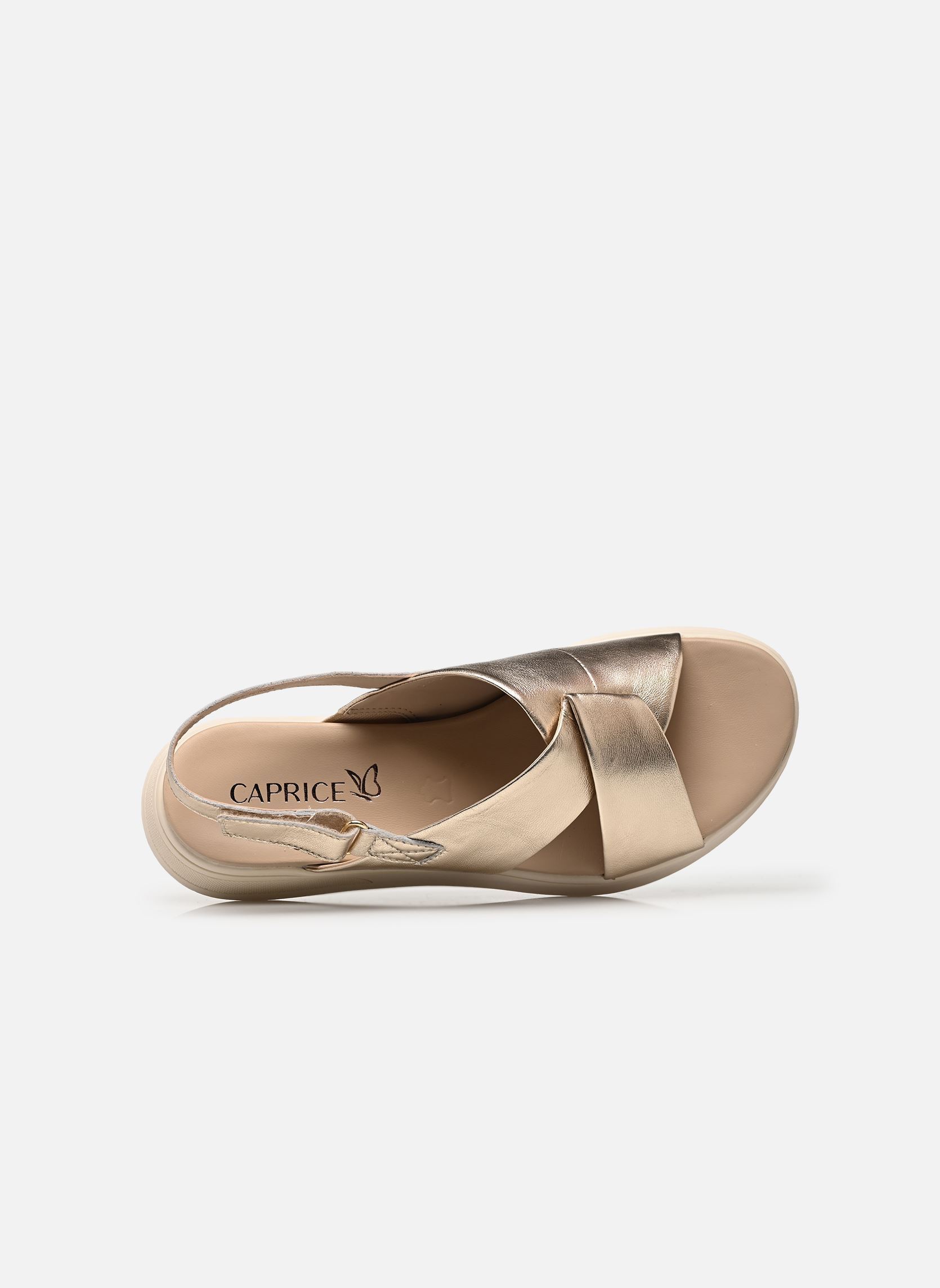 Sandales compensées et plateformes 9-28700-46 femme or et bronze Caprice Sandales compensées et plateformes 9-28700-46 femme or et bronze LT.GOLD METAL.