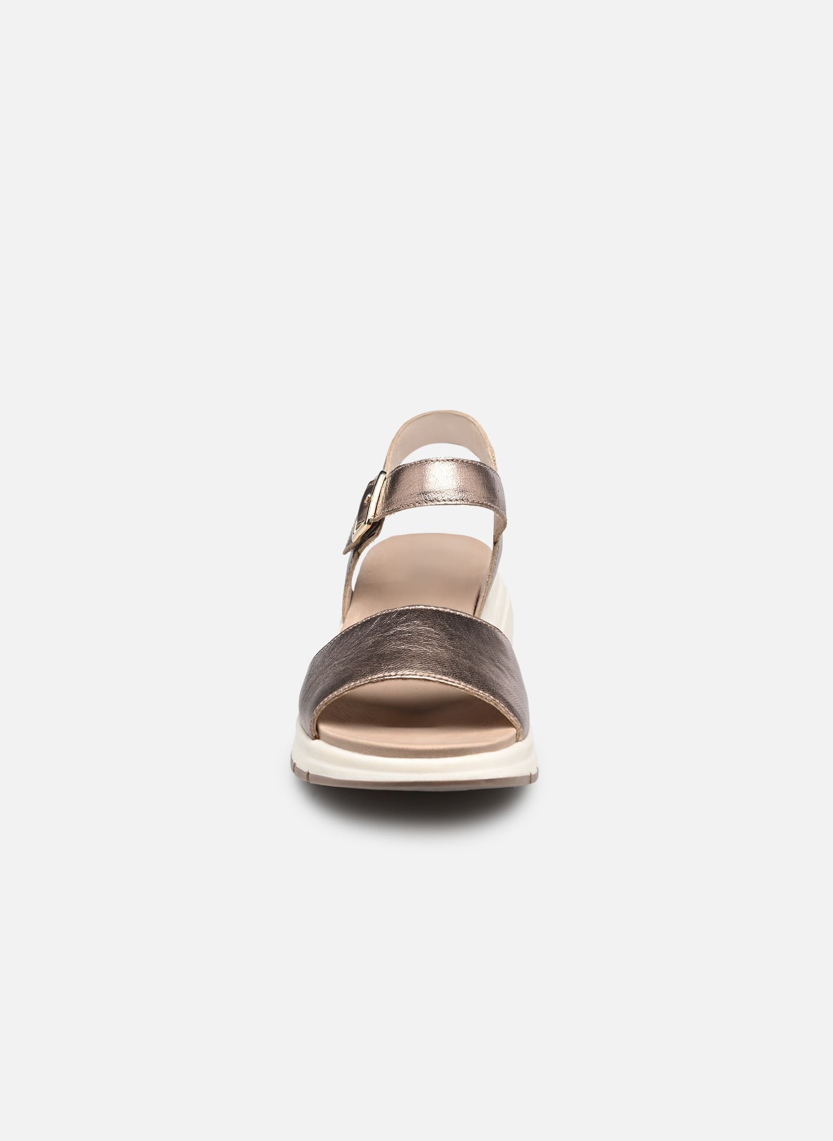 Sandales compensées et plateformes 9-28708-46 femme or et bronze Caprice Sandales compensées et plateformes 9-28708-46 femme or et bronze TAUPE METALLIC