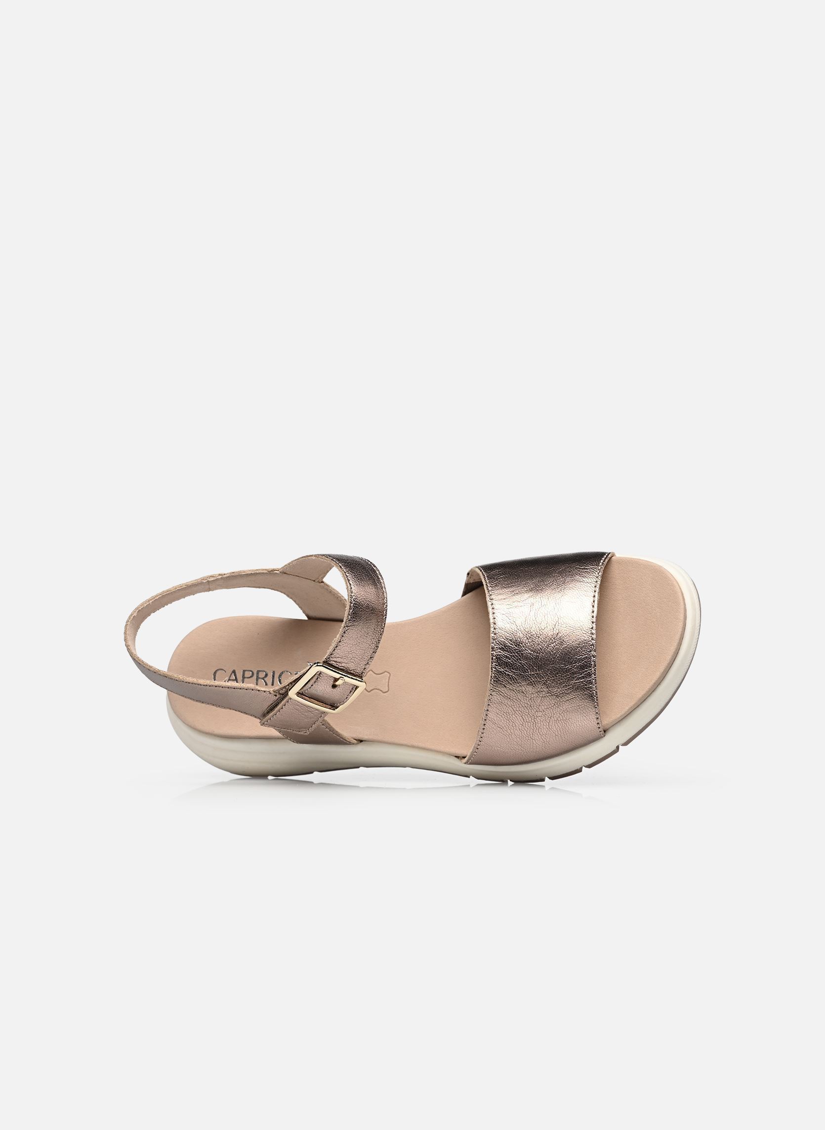 Sandales compensées et plateformes 9-28708-46 femme or et bronze Caprice Sandales compensées et plateformes 9-28708-46 femme or et bronze TAUPE METALLIC