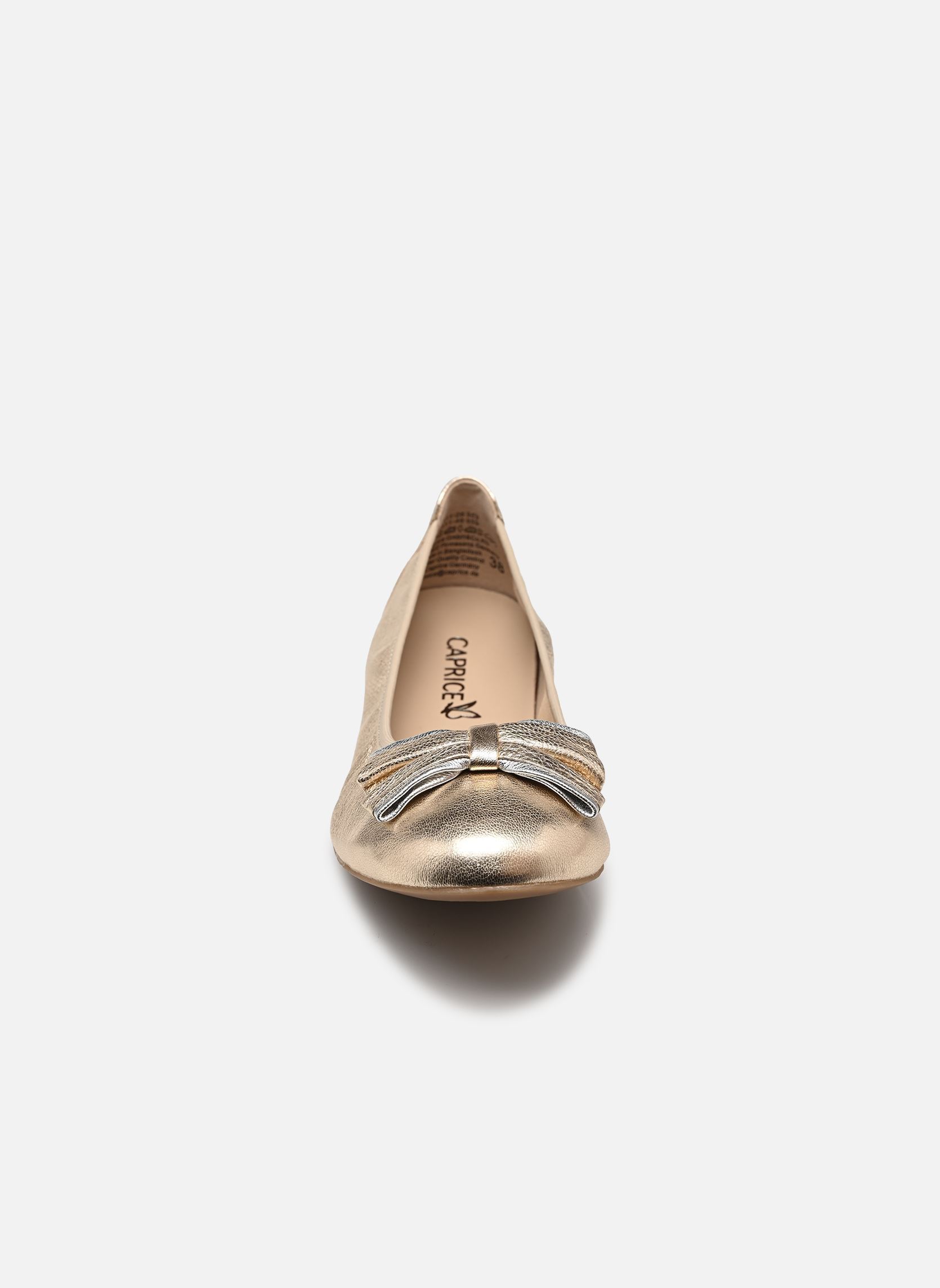 Klassische Ballerinas 9-22111-46 damen gold und bronze Caprice Klassische Ballerinas 9-22111-46 damen gold und bronze PLATIN METAL.