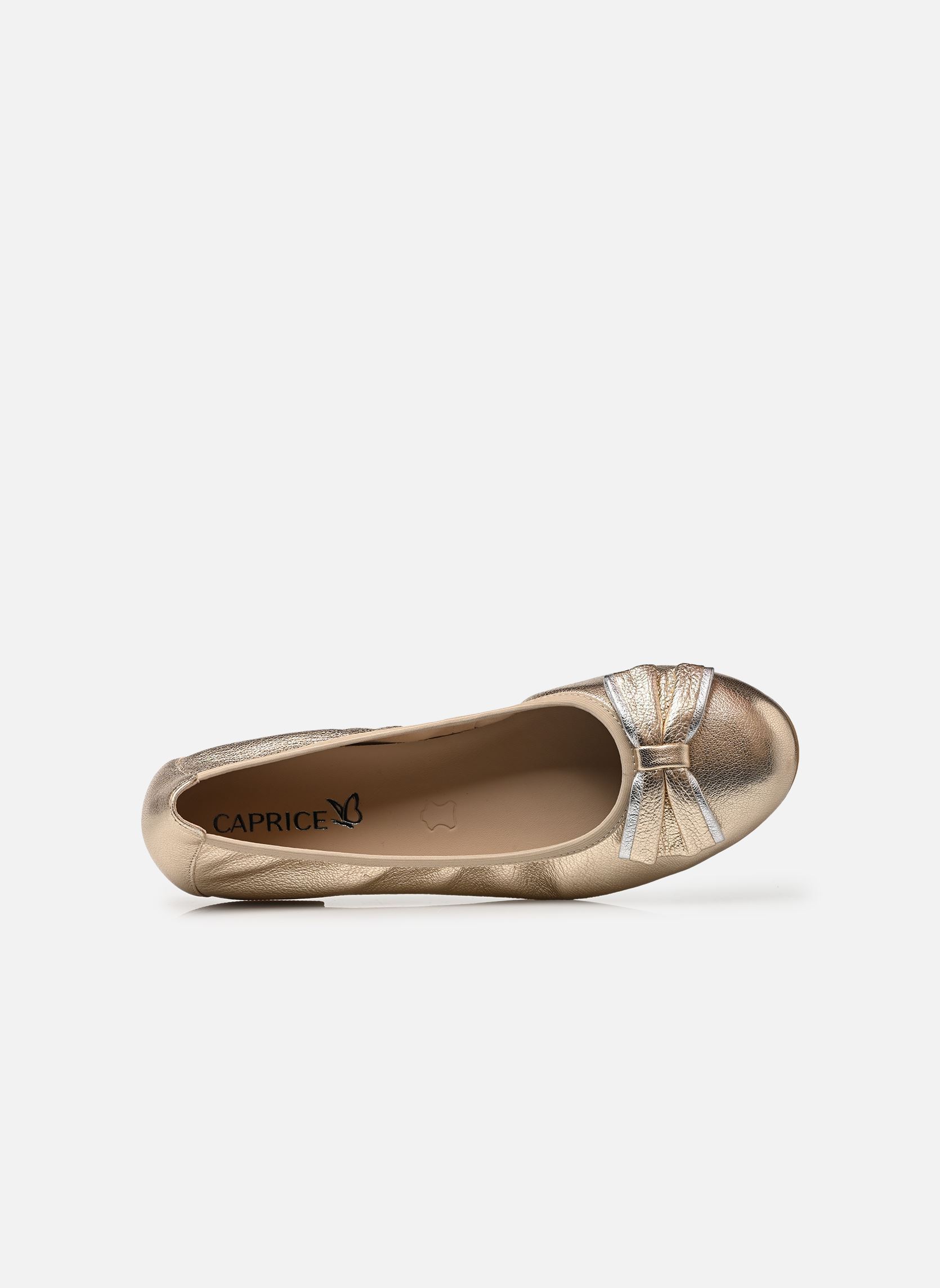 Klassische Ballerinas 9-22111-46 damen gold und bronze Caprice Klassische Ballerinas 9-22111-46 damen gold und bronze PLATIN METAL.
