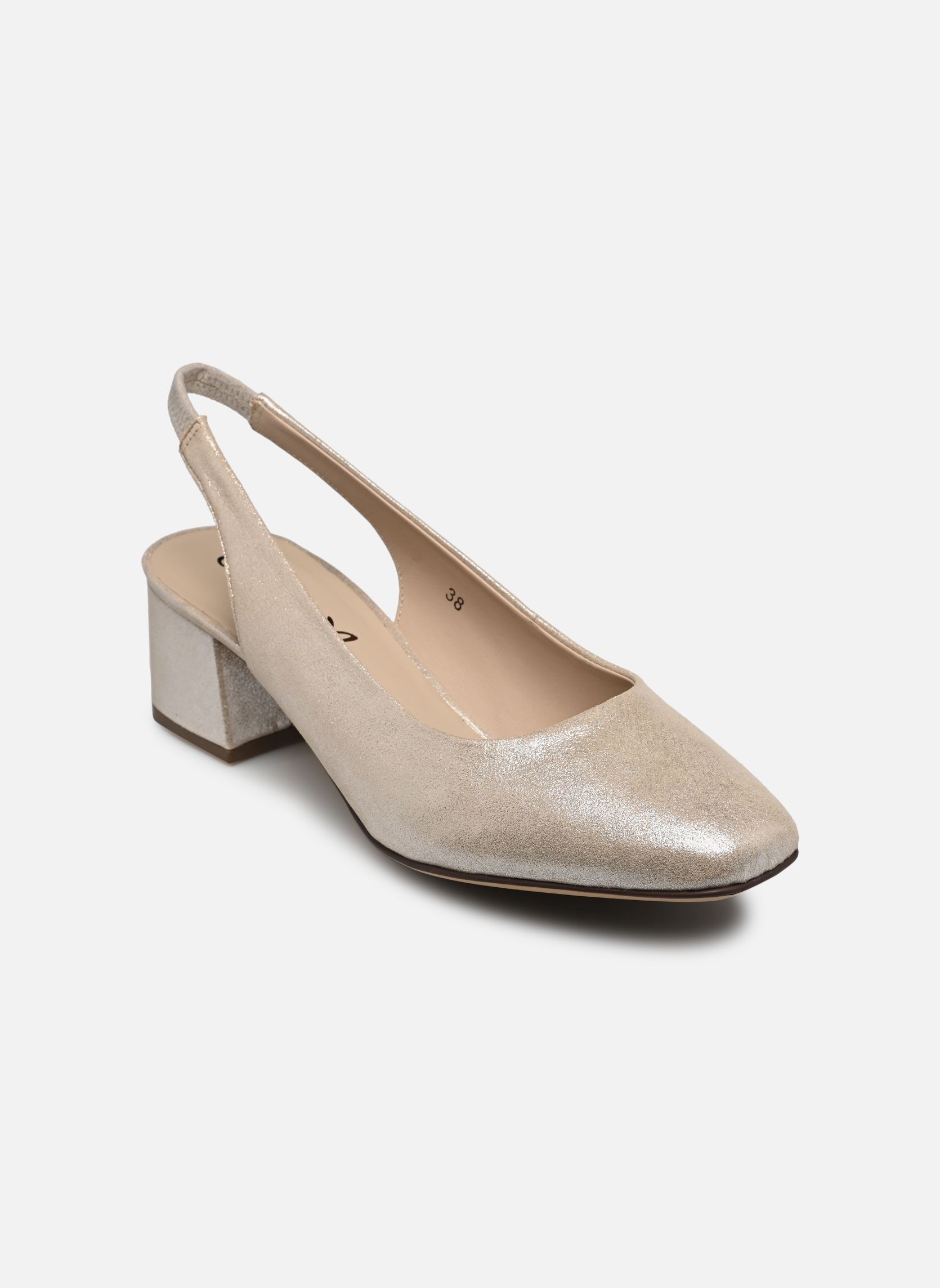 Escarpins à brides 9-29500-42 femme or et bronze Caprice Escarpins à brides 9-29500-42 femme or et bronze TAUPE METALLIC