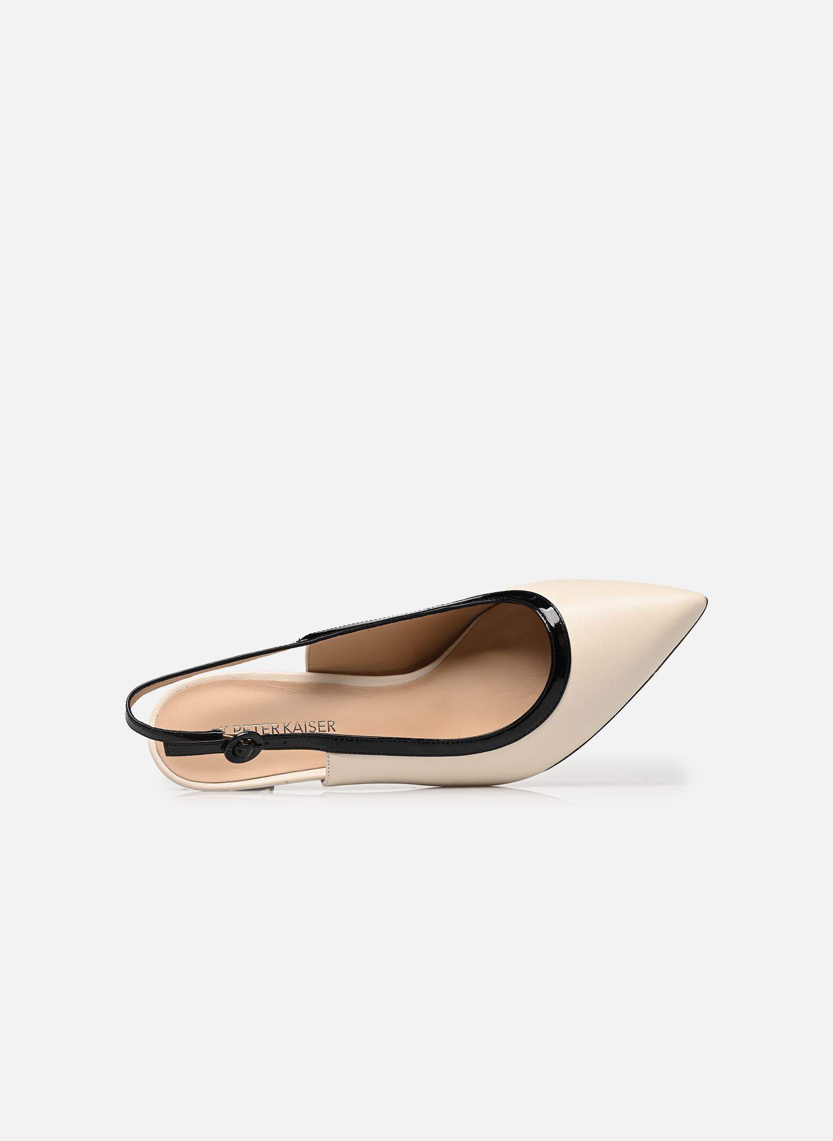 Slingback pumps 9-79640-44 dames wit Peter Kaiser Slingback pumps 9-79640-44 dames wit OFFWHITE/BLACK