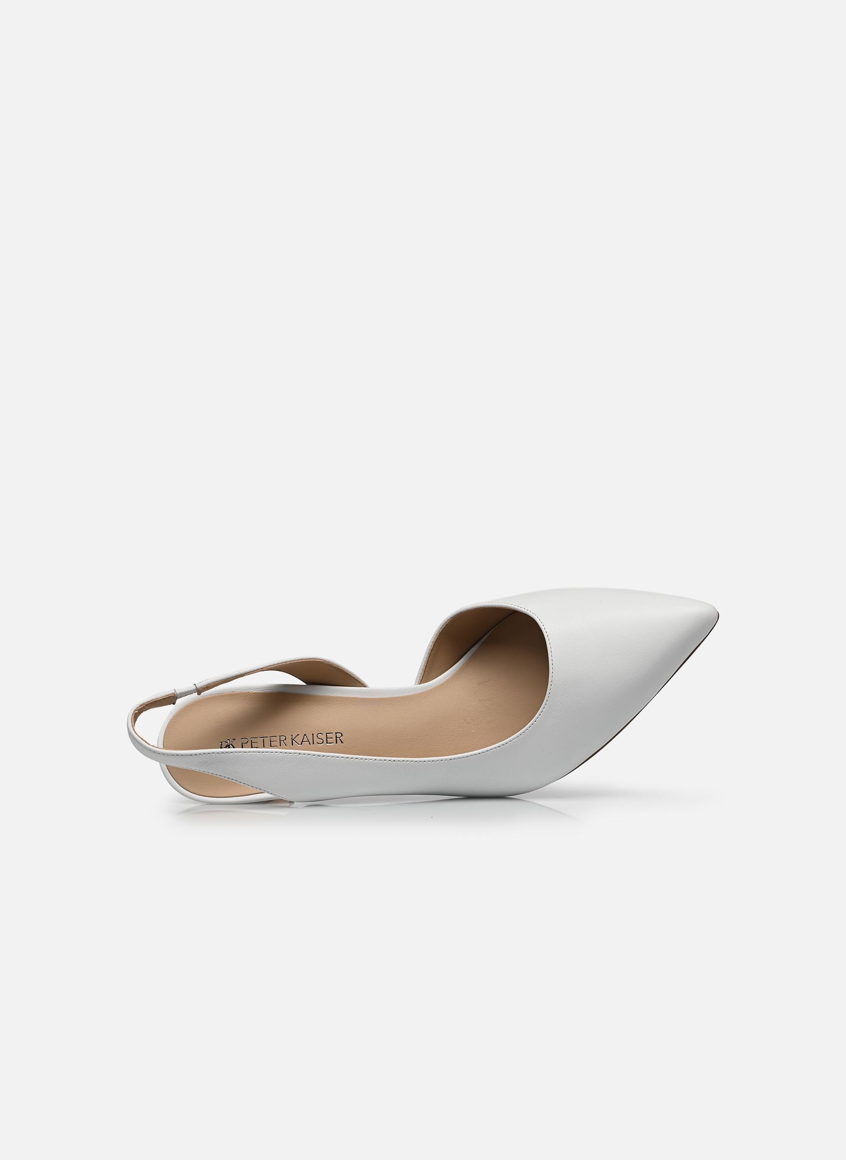 Slingback pumps 9-79642-46 dames wit Peter Kaiser Slingback pumps 9-79642-46 dames wit WHITE NAPPA