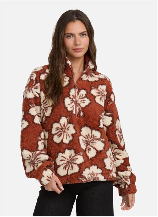 Billabong Vestes polaires All The Time Sherpa femme marron