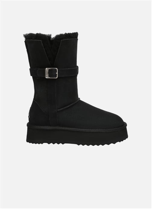 EverAu Australia Bottes Bottes mi-hautes femme à plateforme 3 en 1 - Brush femme noir