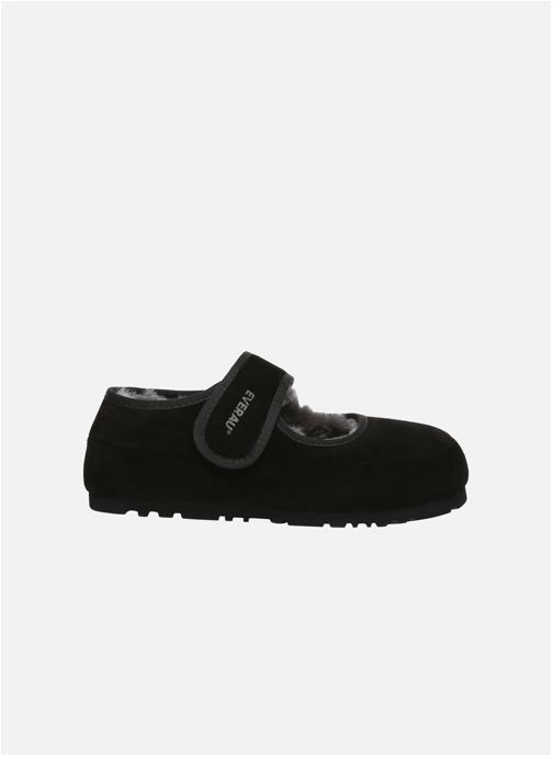 EverAu Australia Chaussons Chaussons femme en peau de mouton avec bride réglable - Teal femme noir
