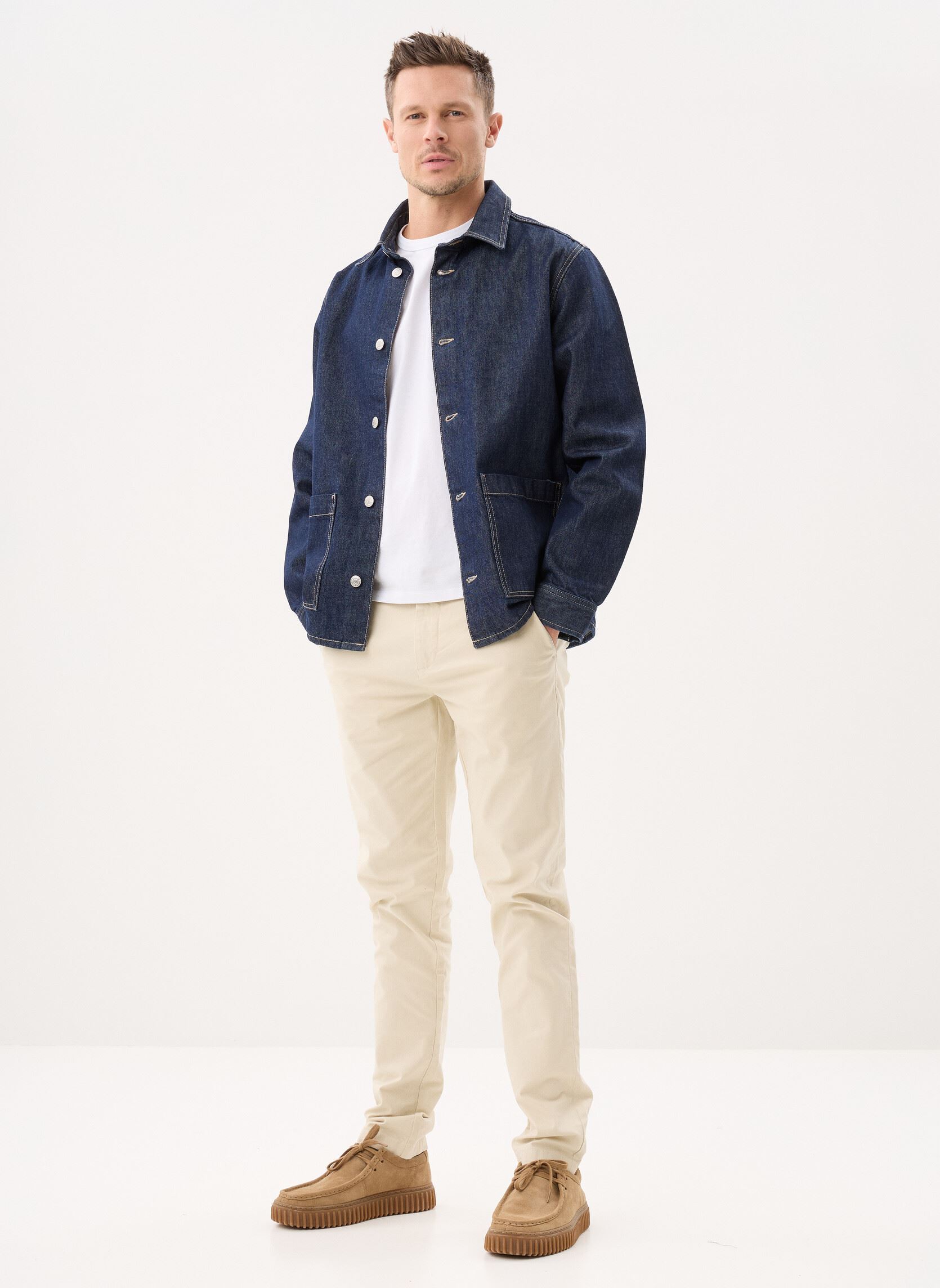Vestes en jean Sahenry jacket 15059 homme bleu Samsoe Samsoe Vestes en jean Sahenry jacket 15059 homme bleu Dark Lake