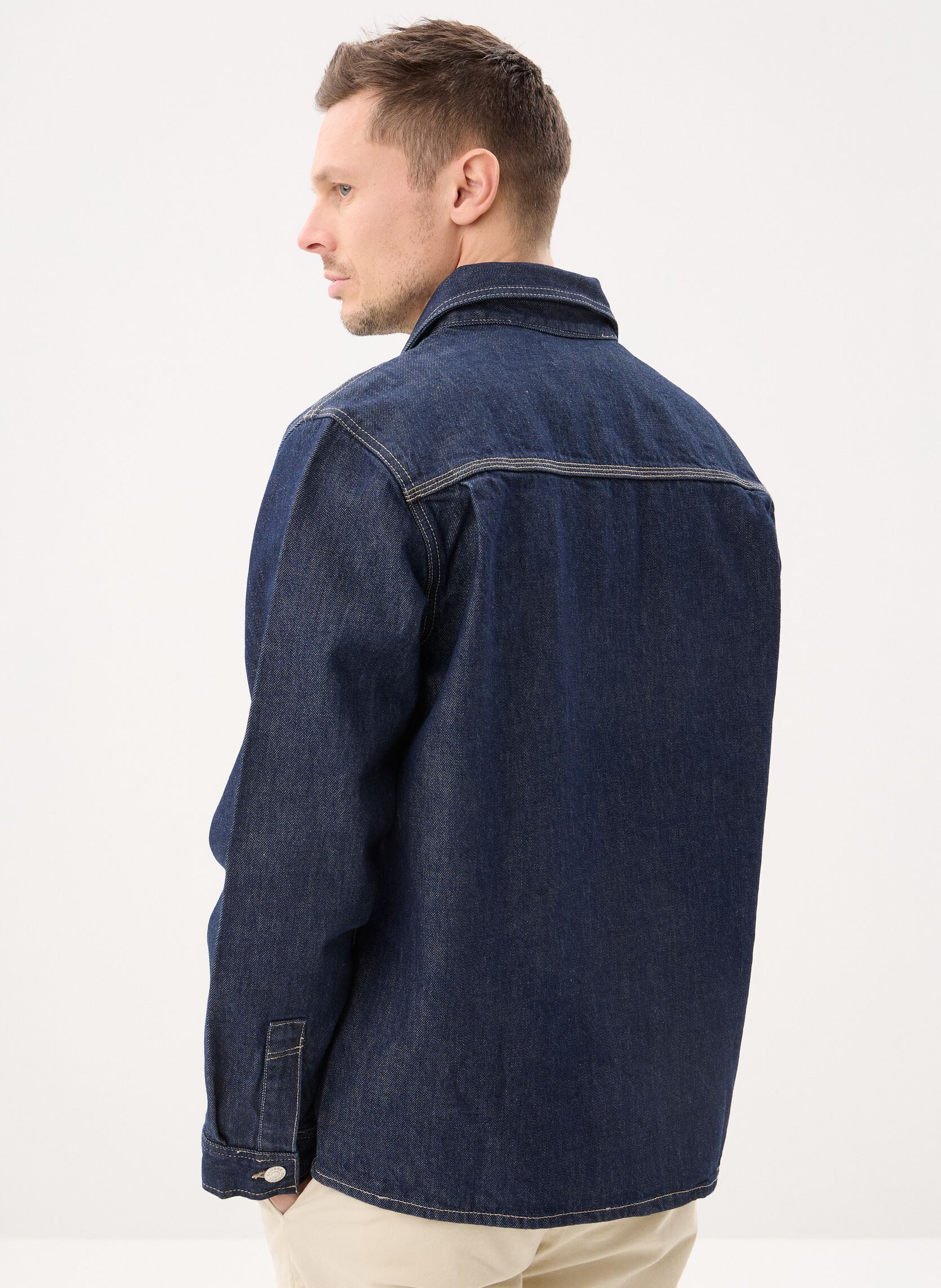 Vestes en jean Sahenry jacket 15059 homme bleu Samsoe Samsoe Vestes en jean Sahenry jacket 15059 homme bleu Dark Lake