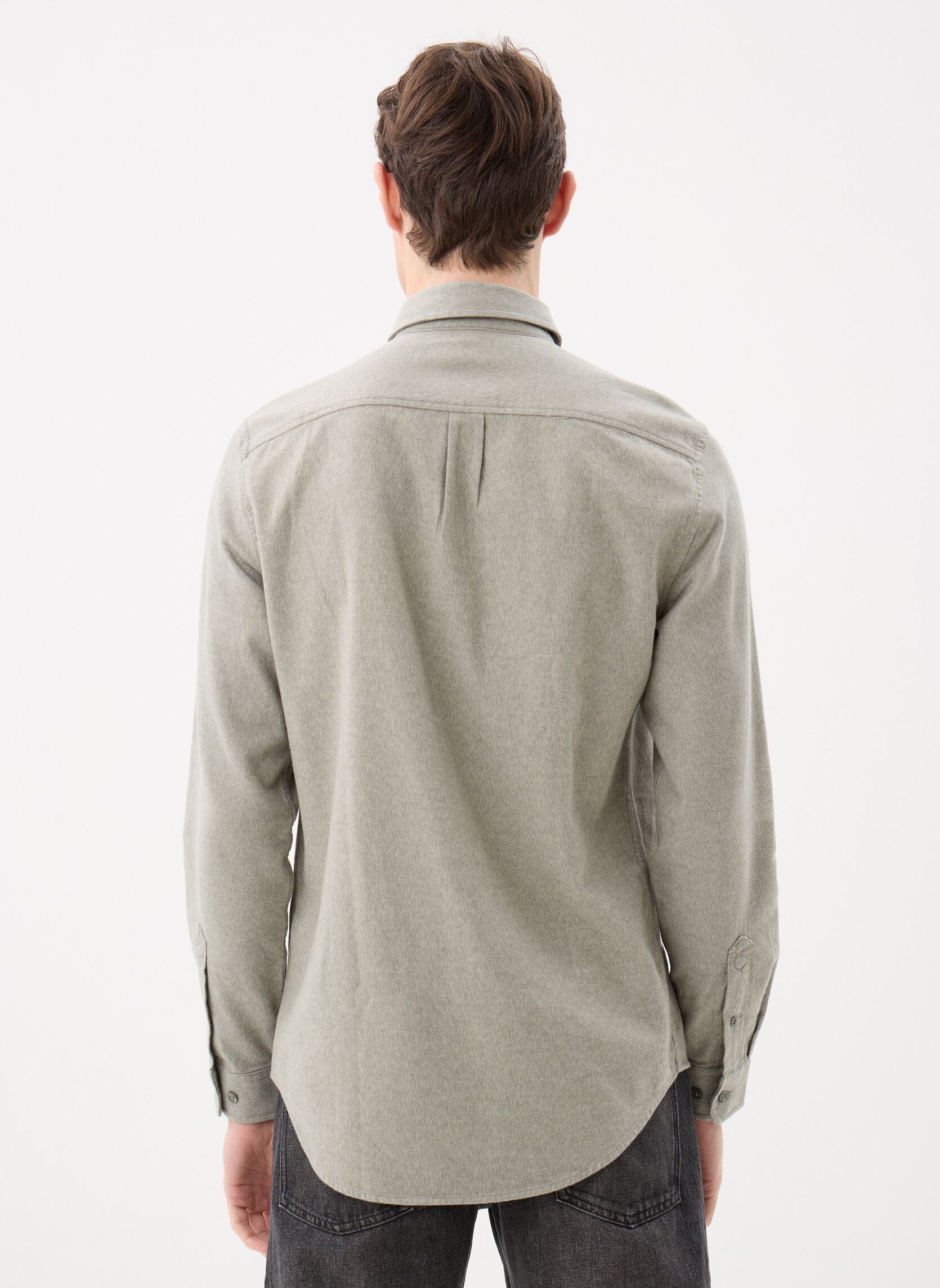 Hemden Saliam NX shirt 15838 heren beige Samsoe Samsoe Hemden Saliam NX shirt 15838 heren beige Seagrass Mel.