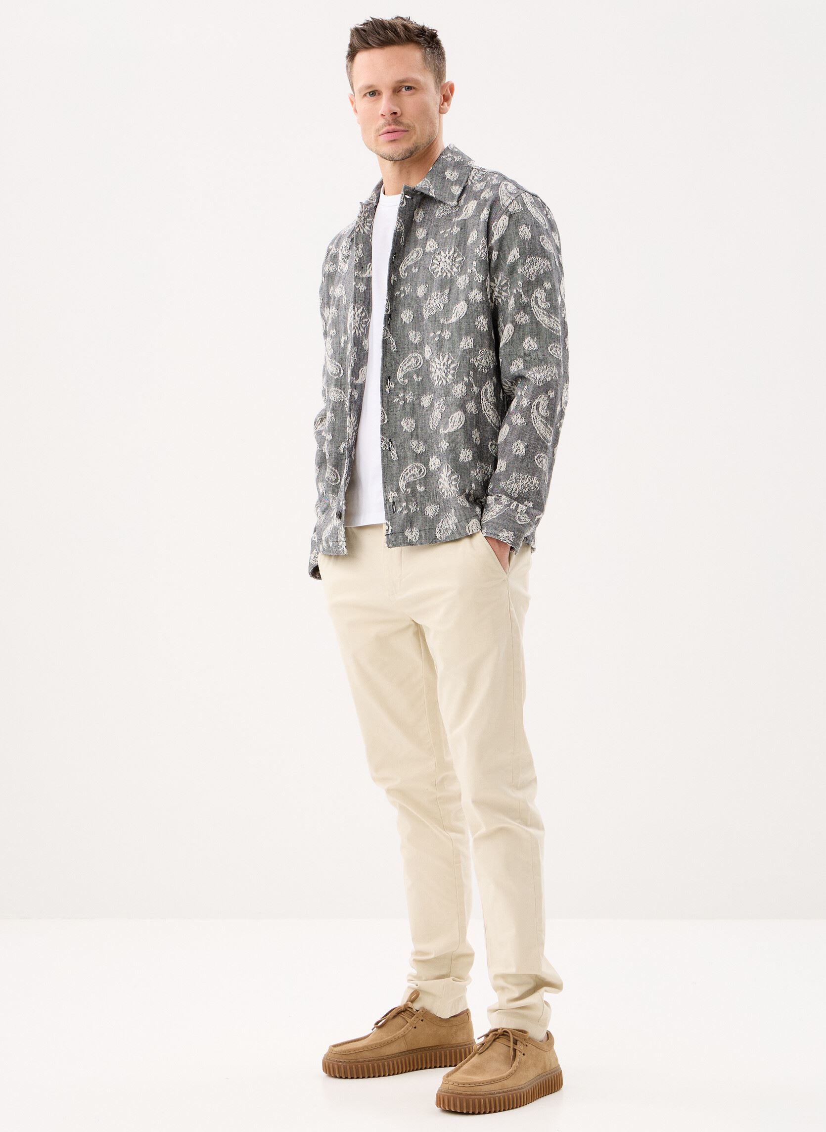 Camicie Sacastor X overshirt 15850 uomo grigio Samsoe Samsoe Camicie Sacastor X overshirt 15850 uomo grigio Dark Paisley