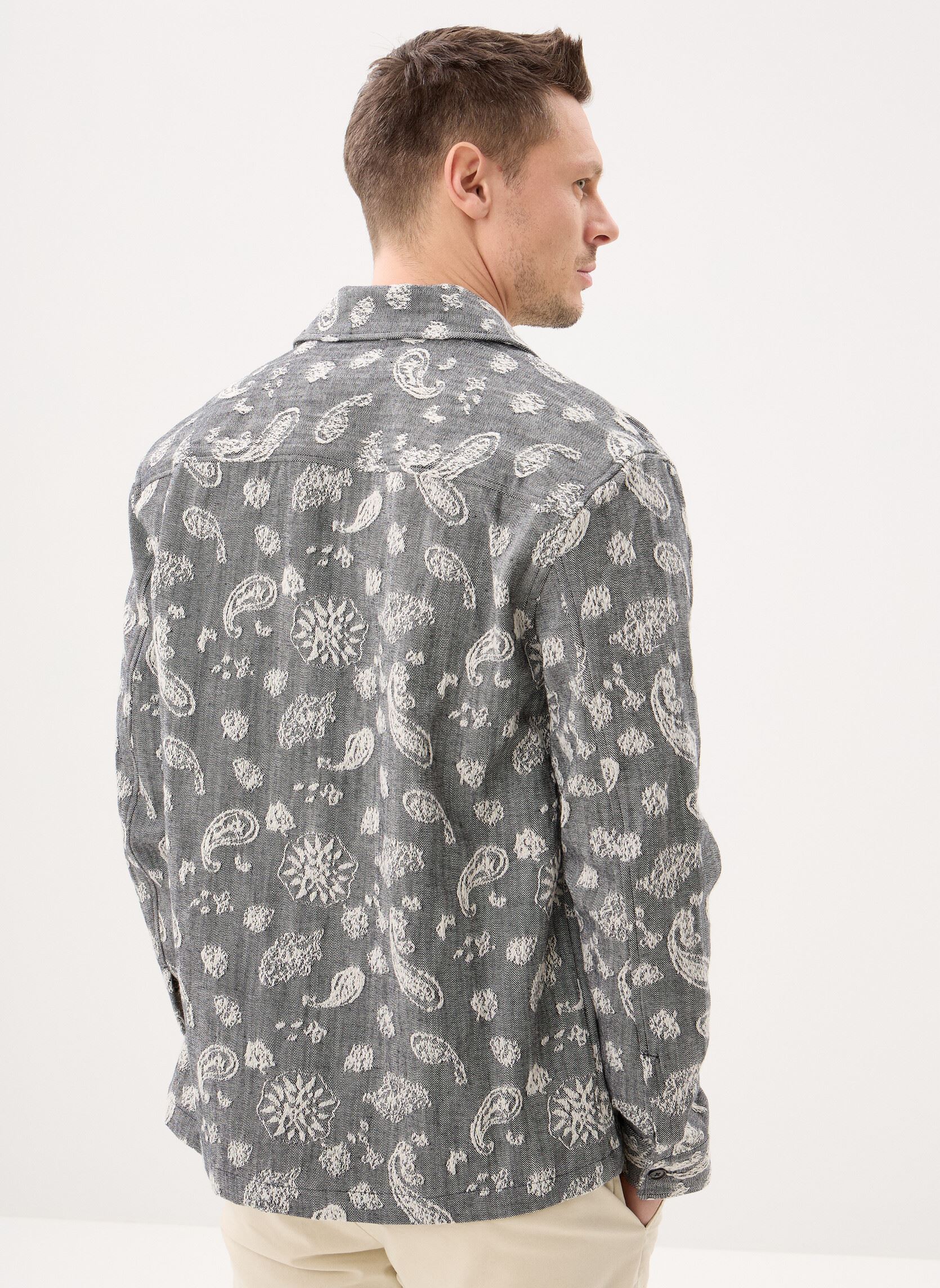 Camicie Sacastor X overshirt 15850 uomo grigio Samsoe Samsoe Camicie Sacastor X overshirt 15850 uomo grigio Dark Paisley