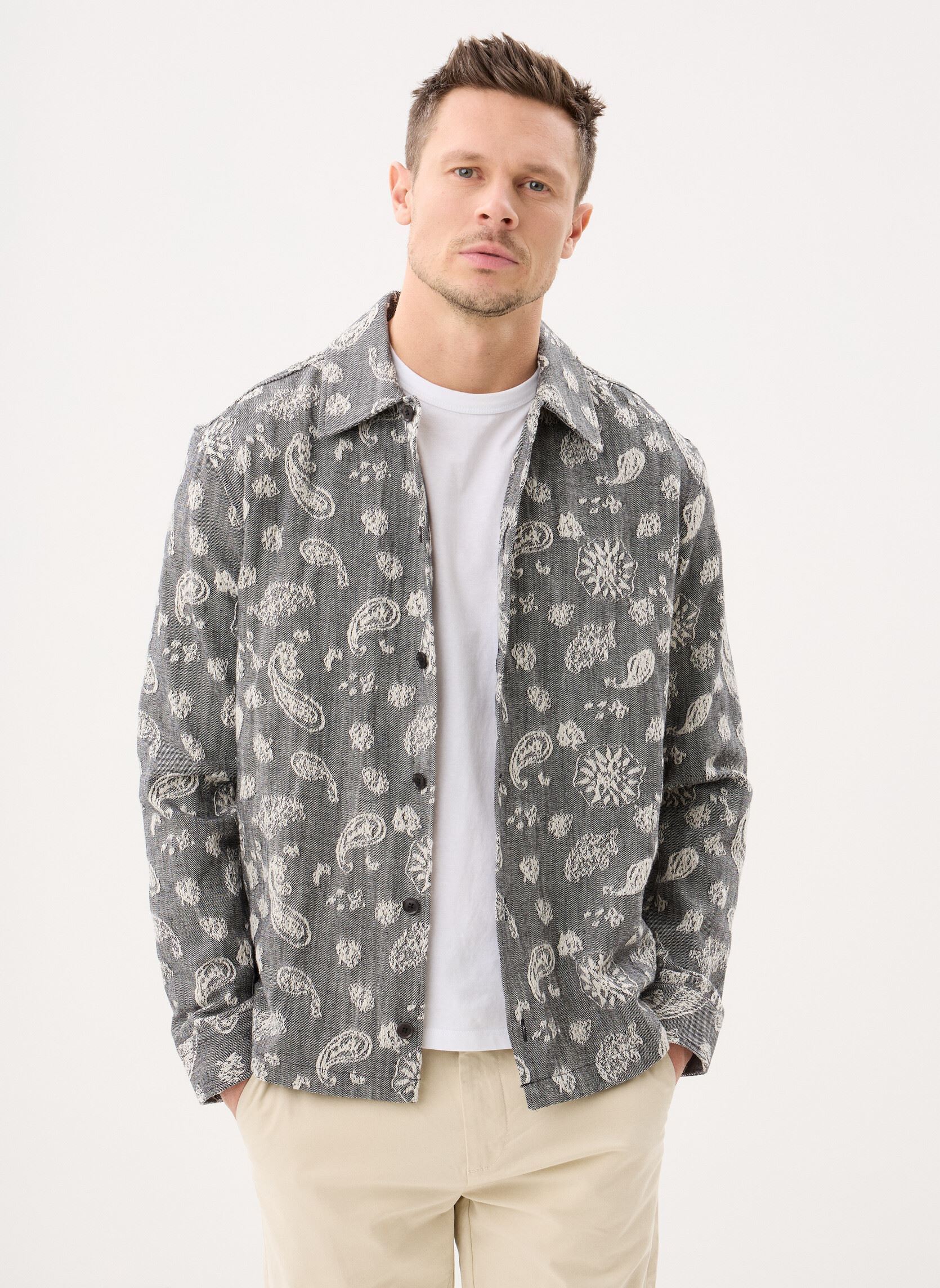 Camicie Sacastor X overshirt 15850 uomo grigio Samsoe Samsoe Camicie Sacastor X overshirt 15850 uomo grigio Dark Paisley
