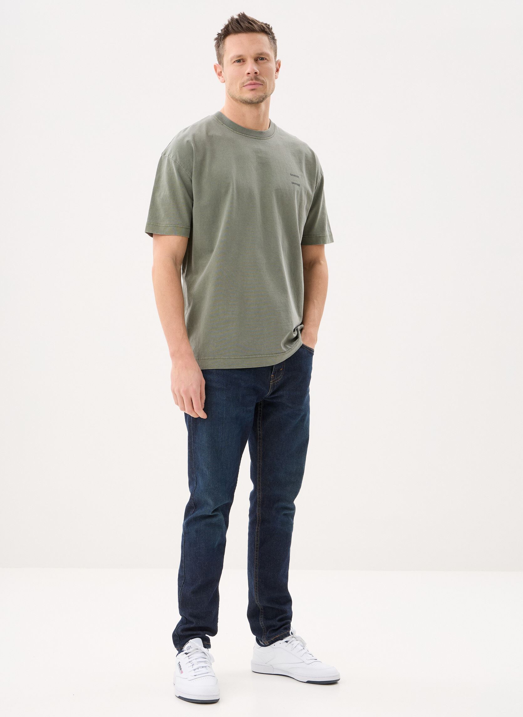 Tee-shirts manches courtes Sajoel t-shirt 15489 homme vert Samsoe Samsoe Tee-shirts manches courtes Sajoel t-shirt 15489 homme vert Castor Gray