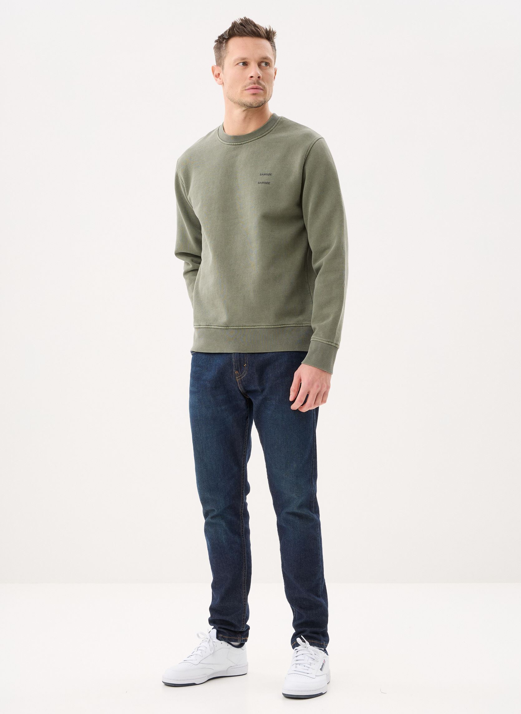 Sweats Sajoel sweatshirt 14485 homme vert Samsoe Samsoe Sweats Sajoel sweatshirt 14485 homme vert Castor Gray