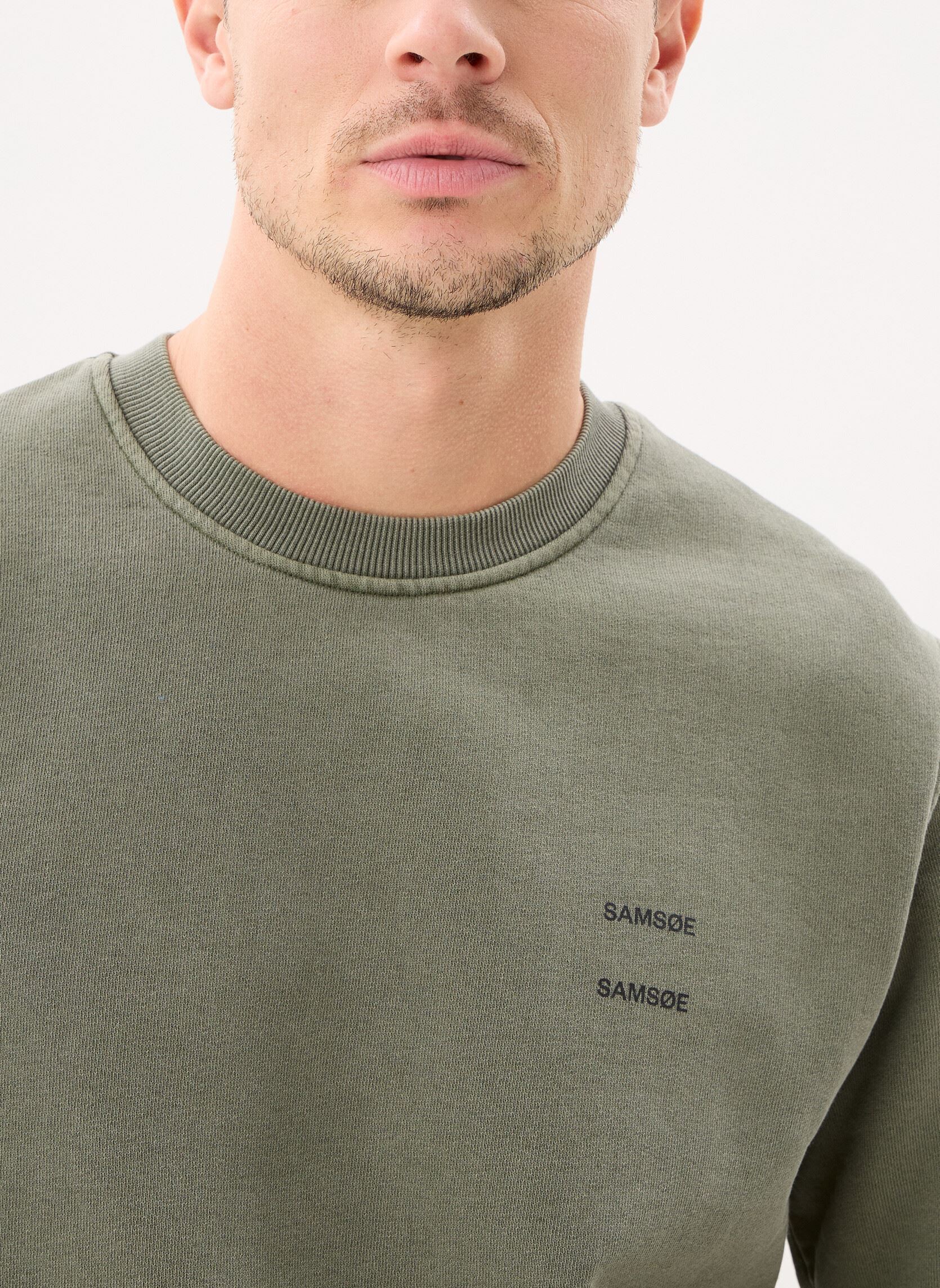 Sweats Sajoel sweatshirt 14485 homme vert Samsoe Samsoe Sweats Sajoel sweatshirt 14485 homme vert Castor Gray
