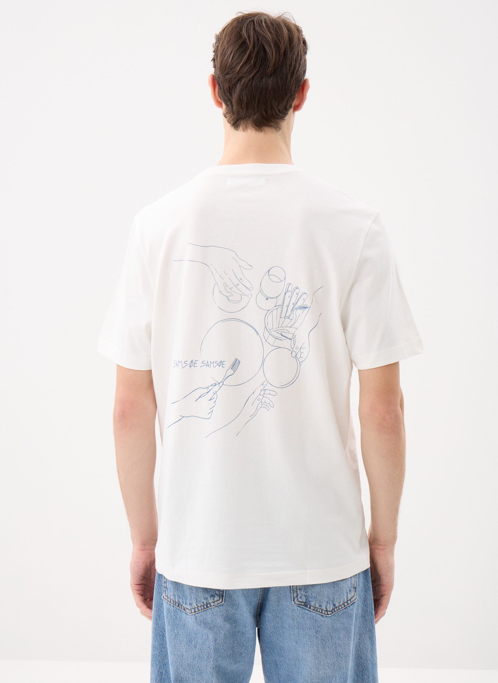 Tee-shirts manches courtes Safeast t-shirt 15489 homme blanc Samsoe Samsoe Tee-shirts manches courtes Safeast t-shirt 15489 homme blanc Oatmeal feast