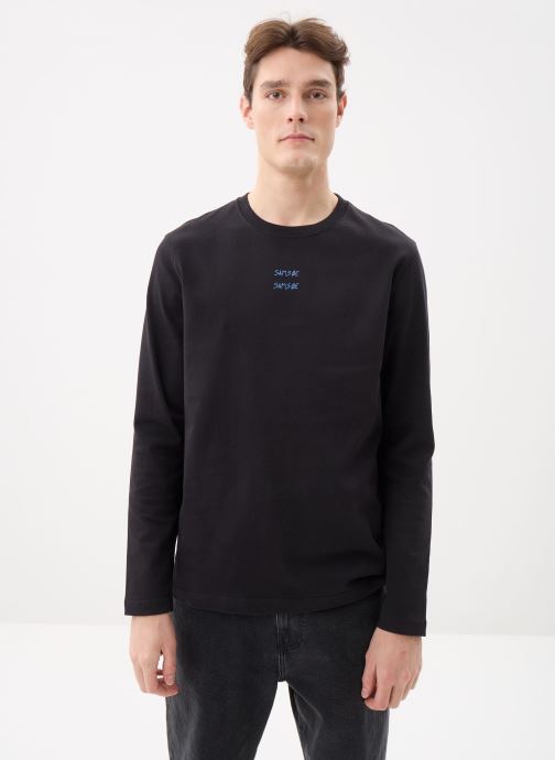 Samsoe Samsoe T-shirts met lange mouwen Sacards t-shirt ls 11725 heren zwart