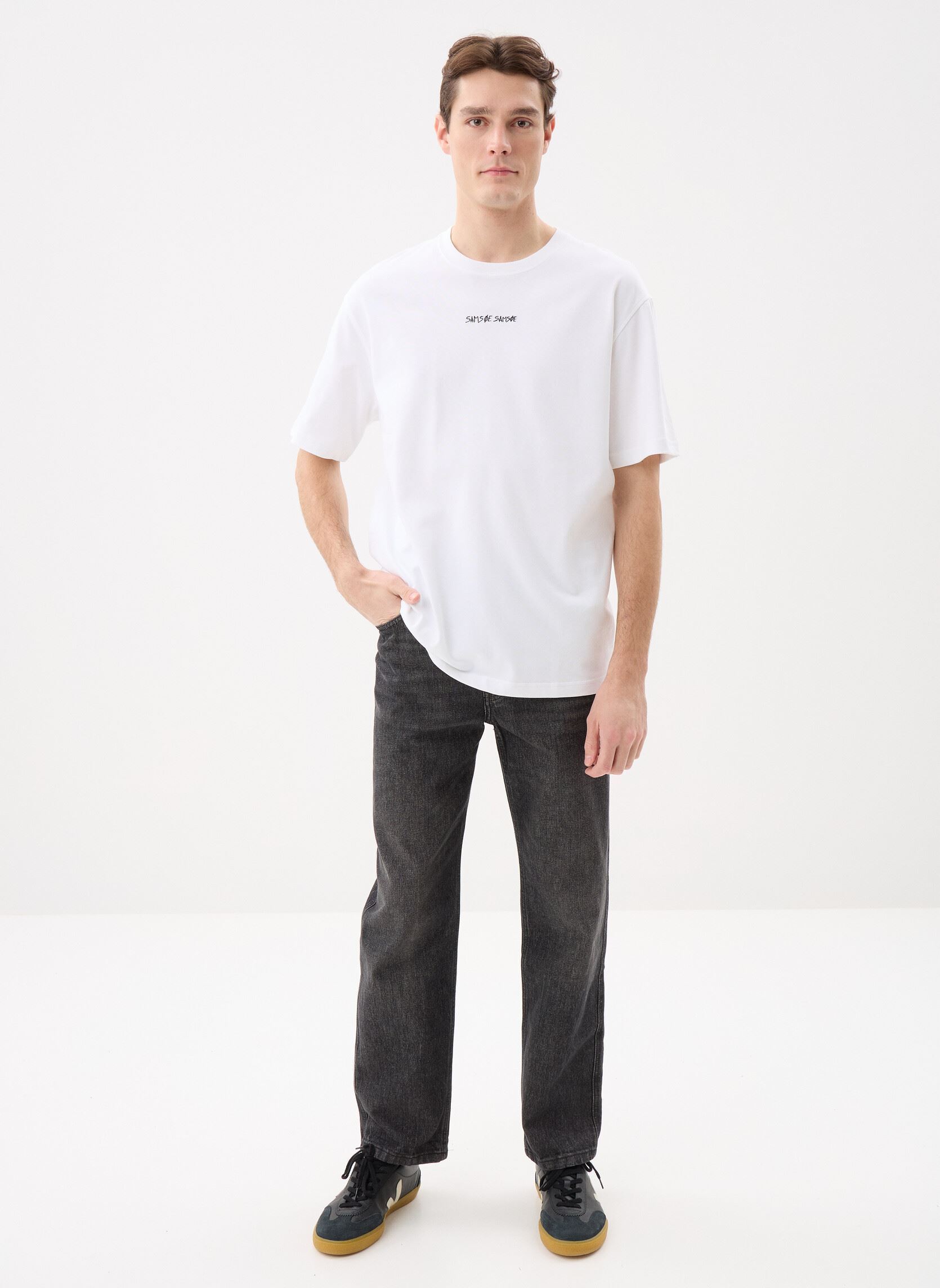 Tee-shirts manches courtes Sadinner t-shirt 11725 homme blanc Samsoe Samsoe Tee-shirts manches courtes Sadinner t-shirt 11725 homme blanc White dinner
