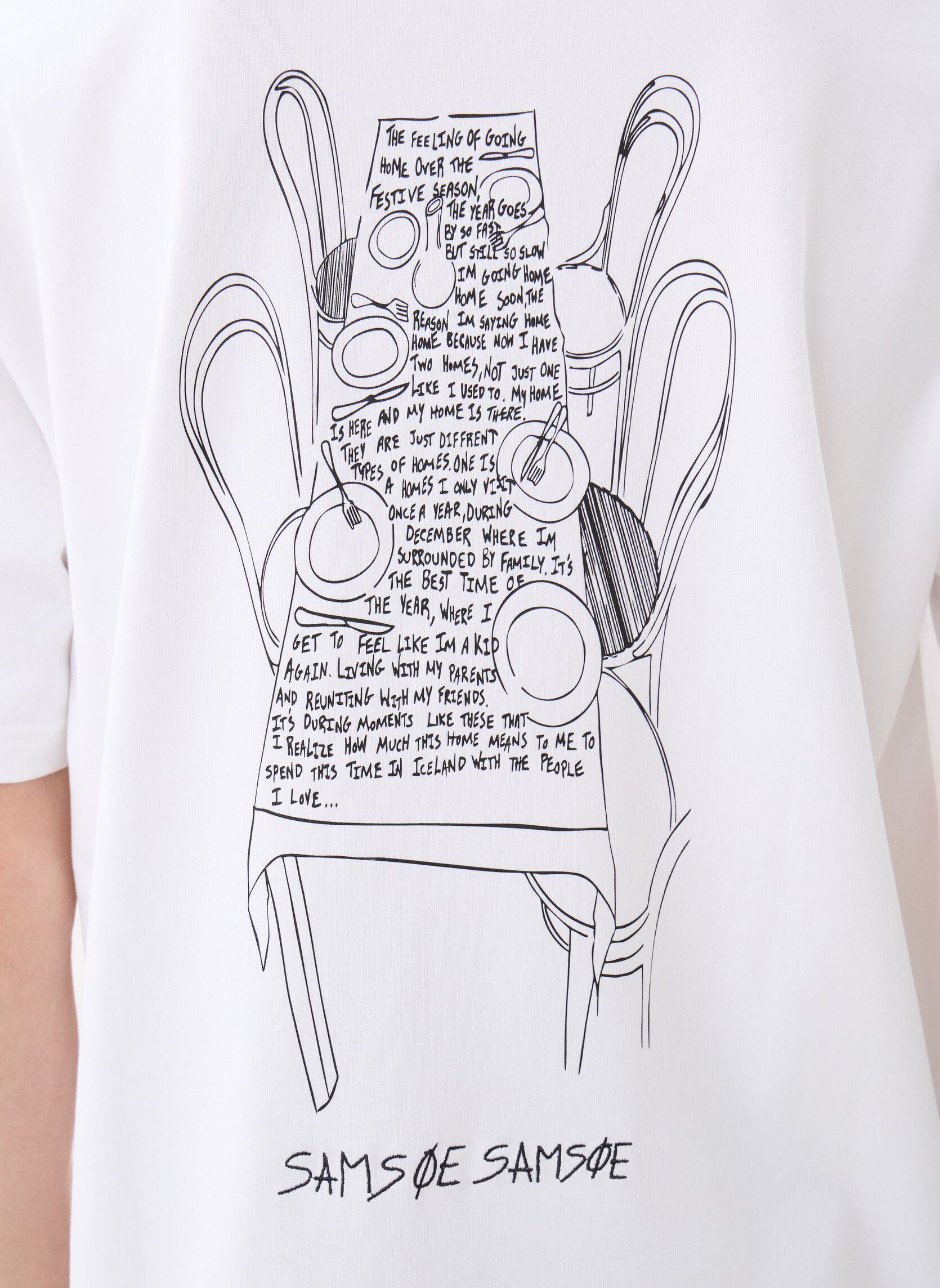 Tee-shirts manches courtes Sadinner t-shirt 11725 homme blanc Samsoe Samsoe Tee-shirts manches courtes Sadinner t-shirt 11725 homme blanc White dinner