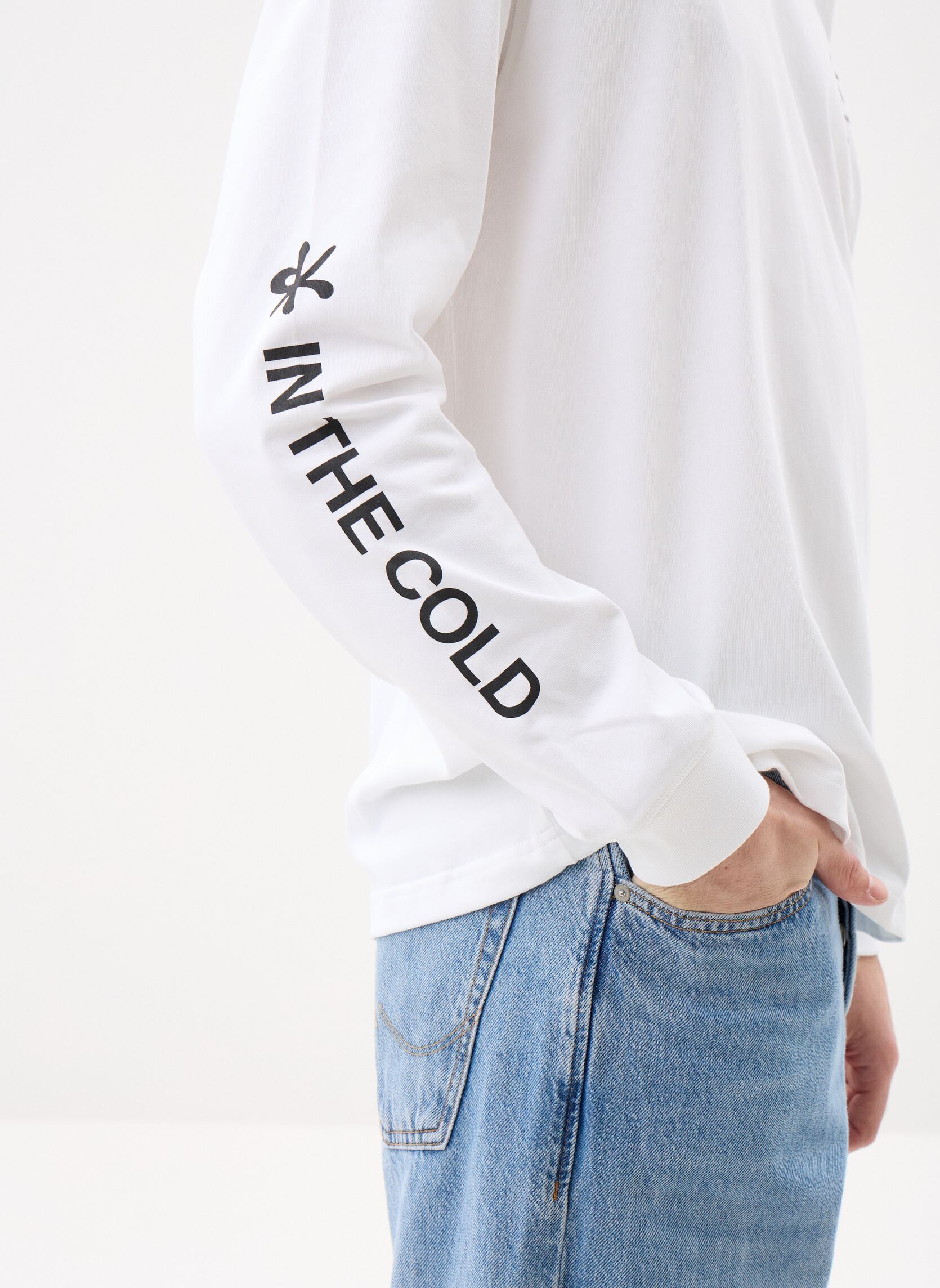 Tee-shirts manches longues Saragnar t-shirt LS 11725 homme blanc Samsoe Samsoe Tee-shirts manches longues Saragnar t-shirt LS 11725 homme blanc WHITE SUNSET